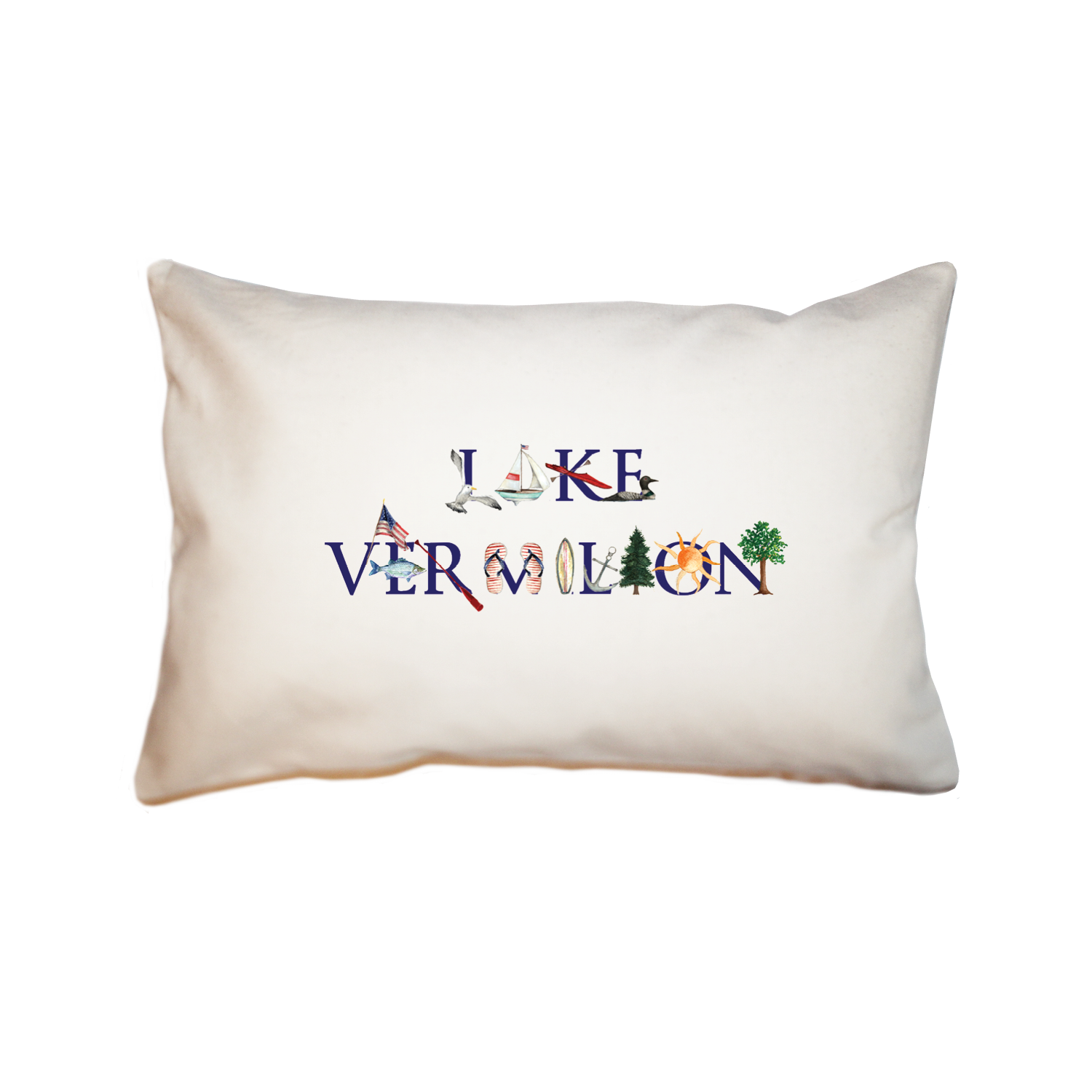 lake vermillion large rectangle pillow