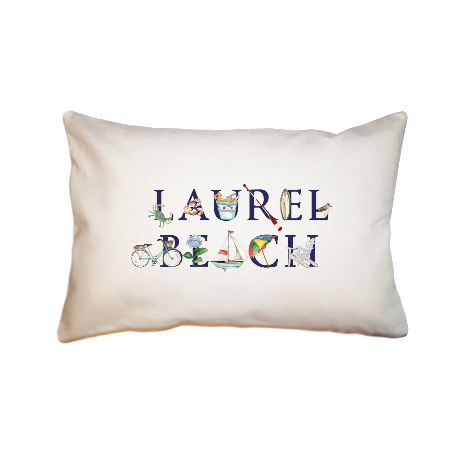 laurel beach large rectangle pillow