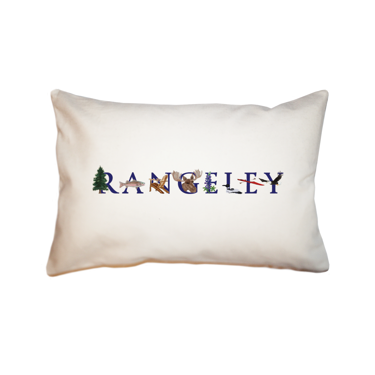 rangeley summer large rectangle pillow
