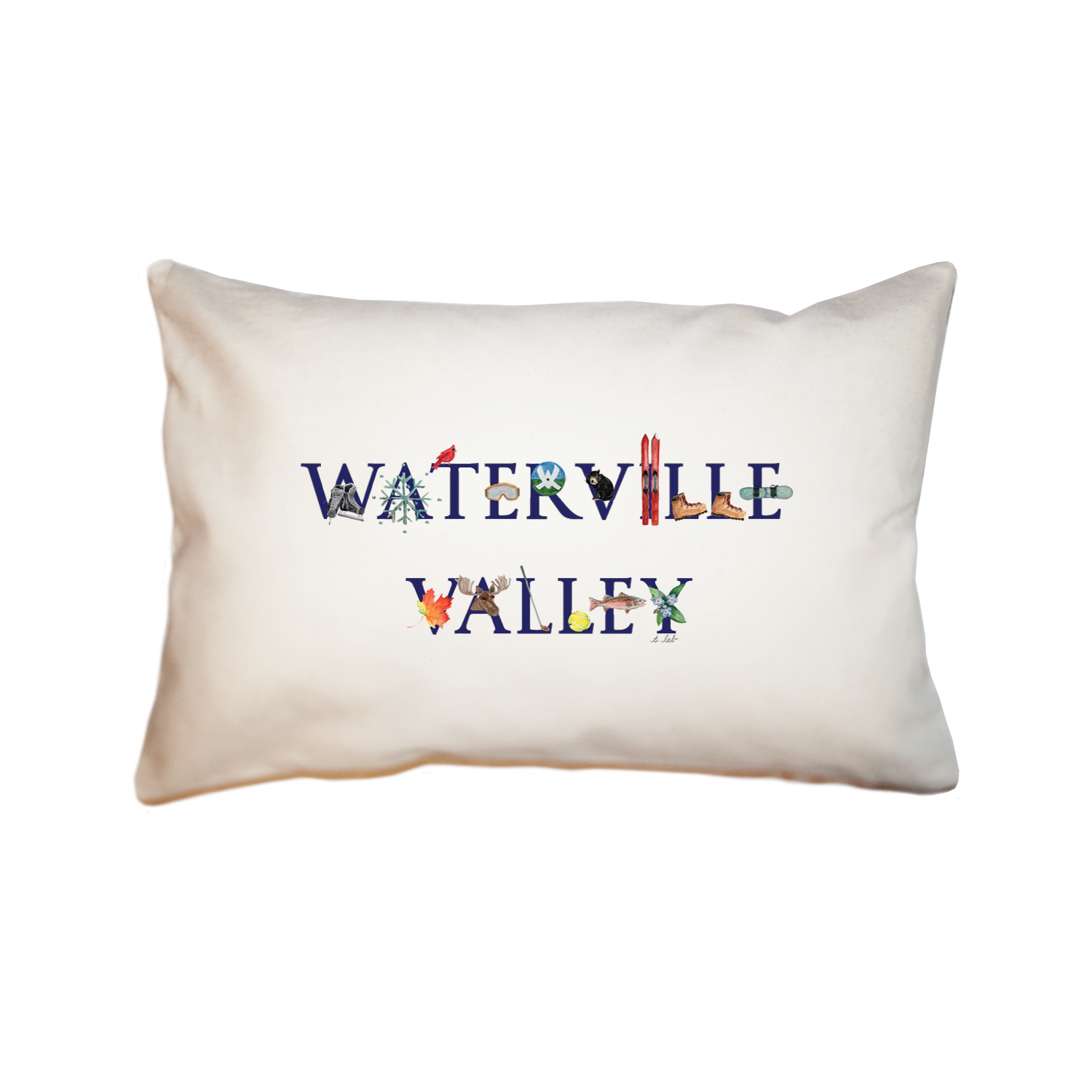 waterville valley large rectangle pillow