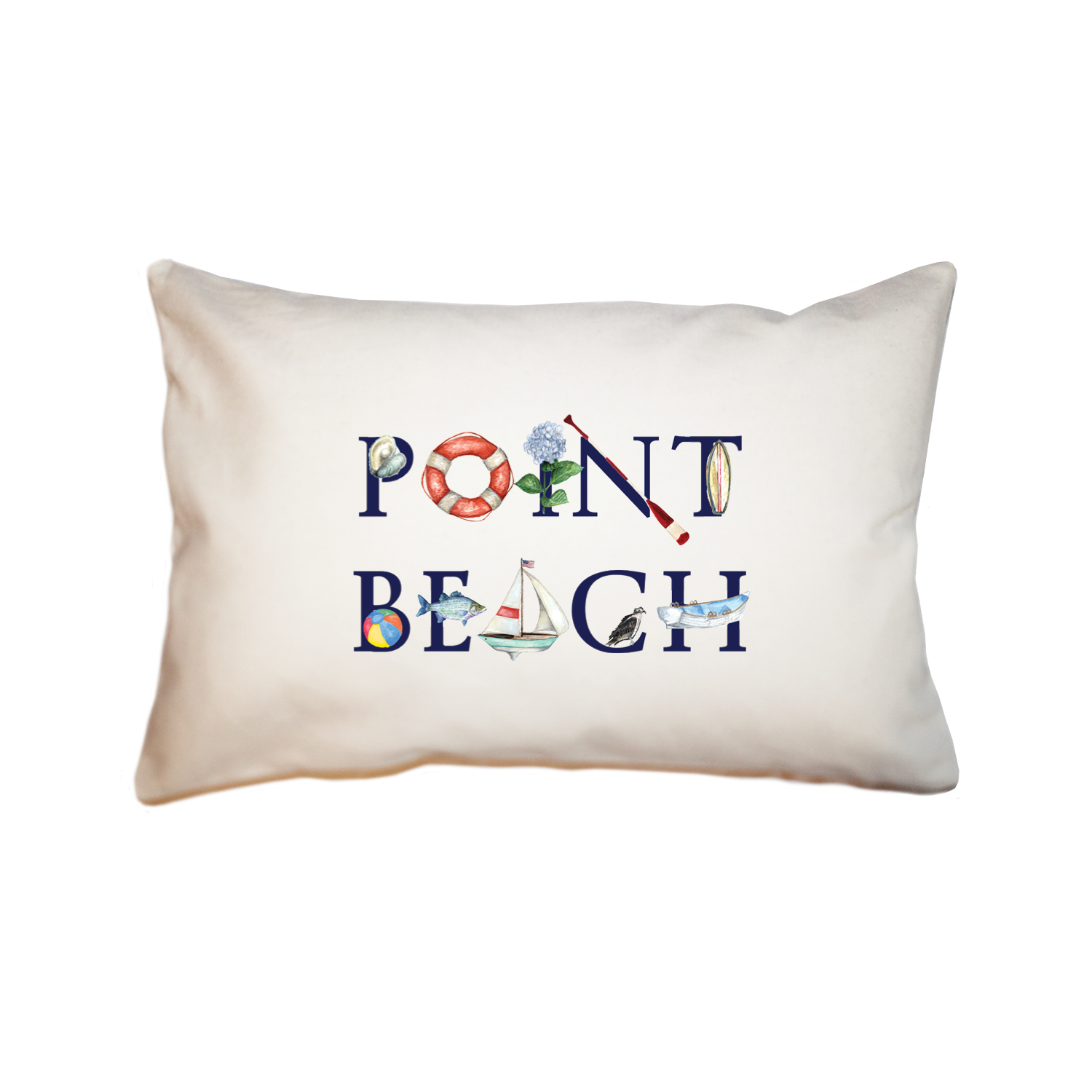 point beach large rectangle pillow