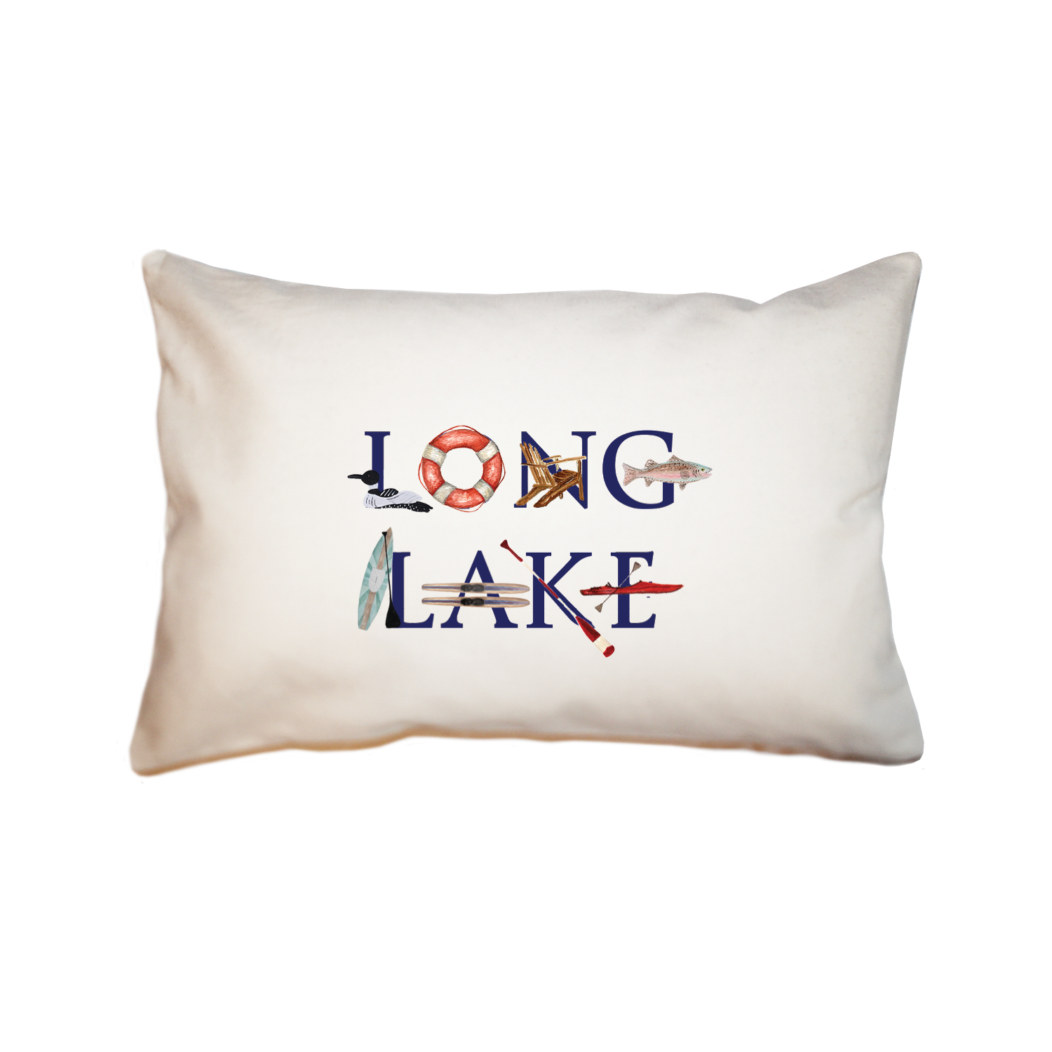 long lakeÊ large rectangle pillow