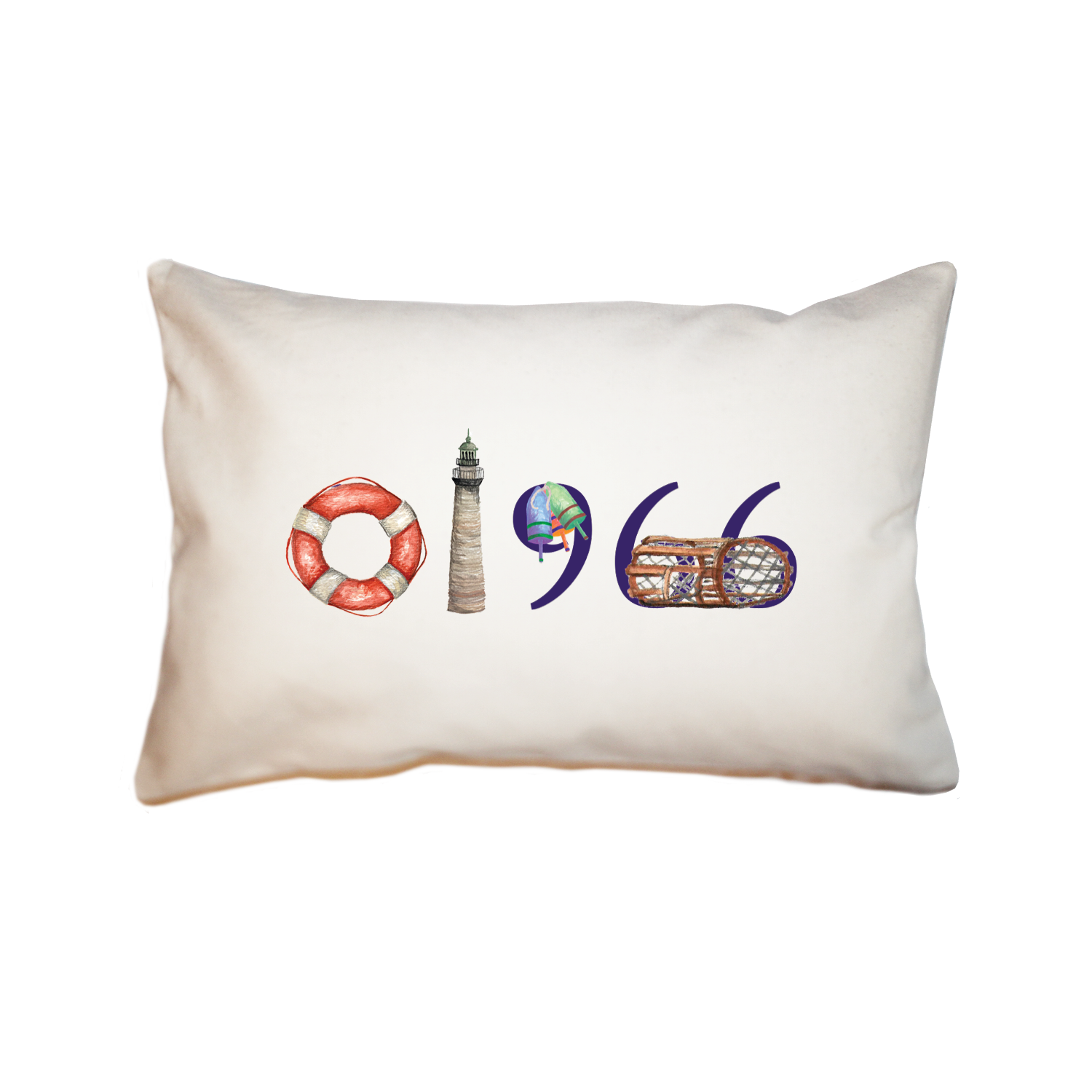 rockport zip code 01966 large rectangle pillow
