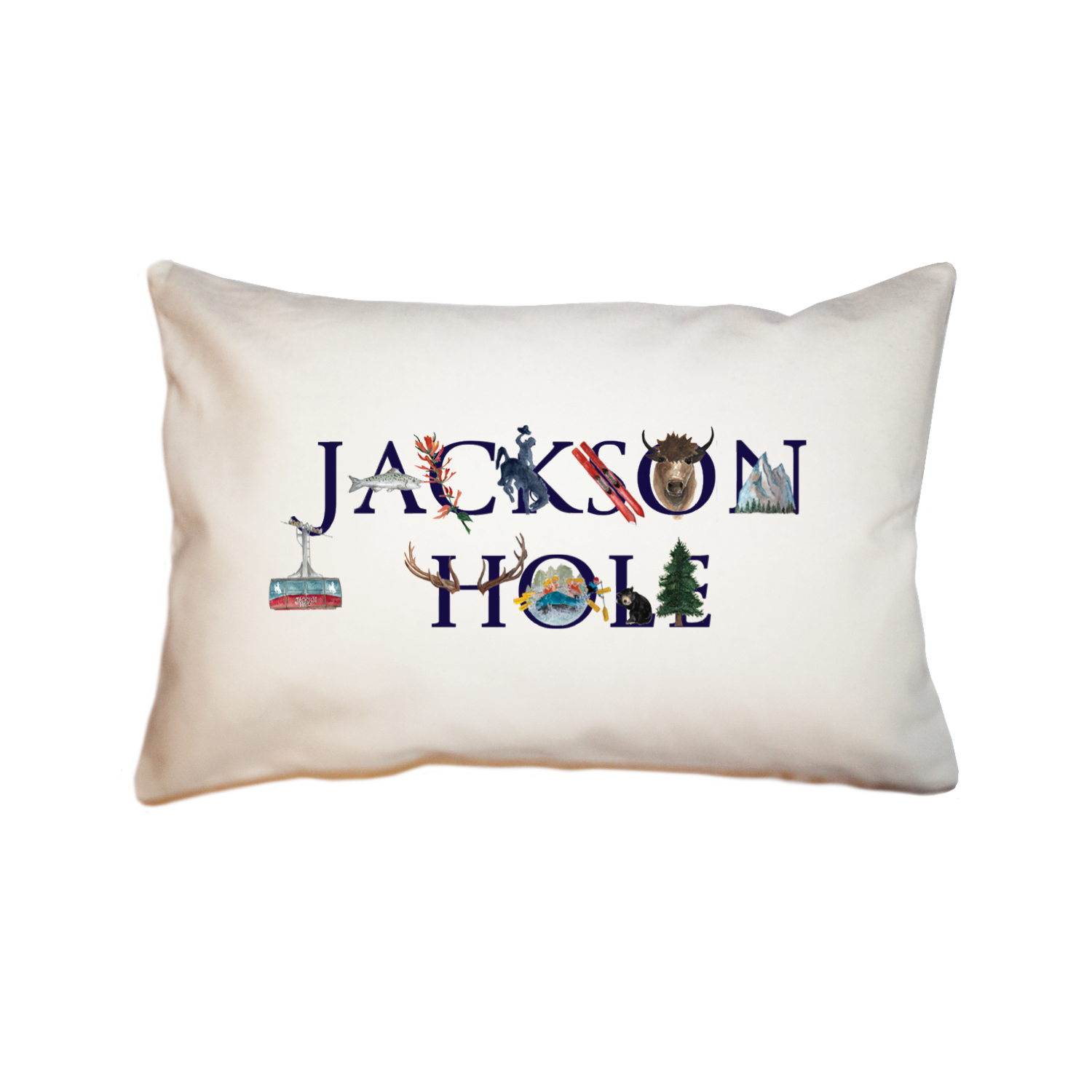 jackson hole large rectangle pillow