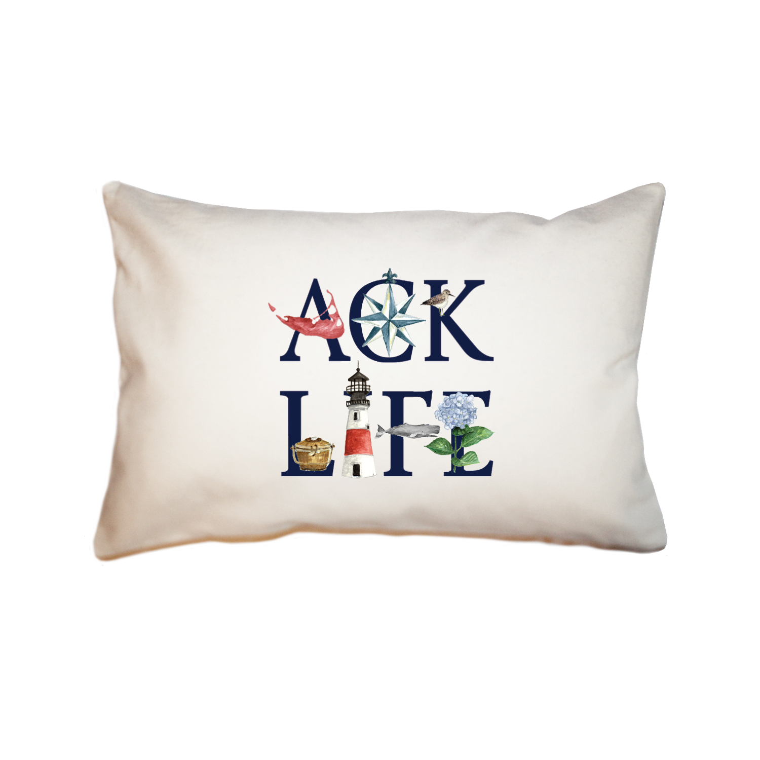 ACK LIFE Nantucket large rectangle pillow