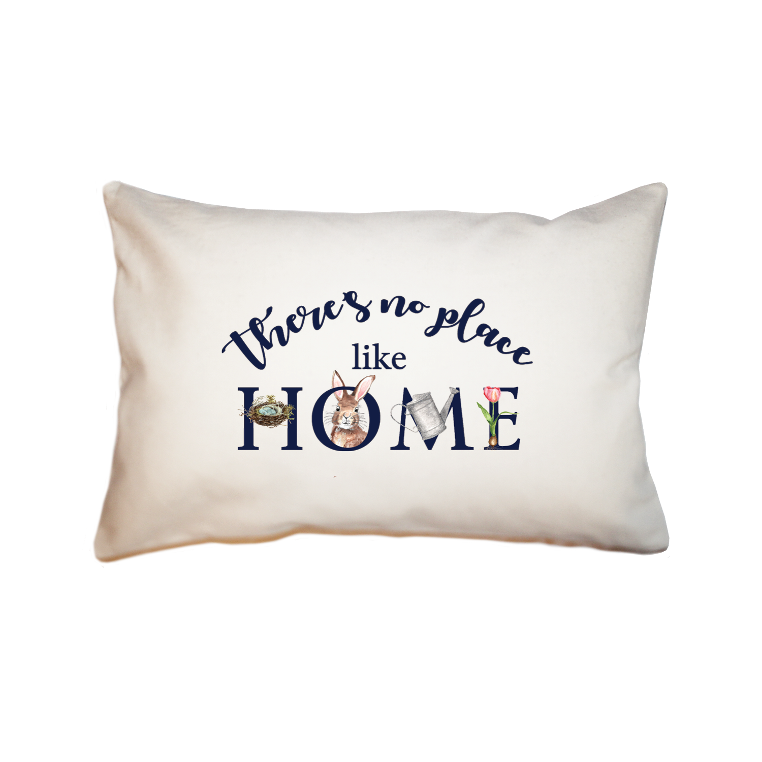 no place like home spring large rectangle pillow
