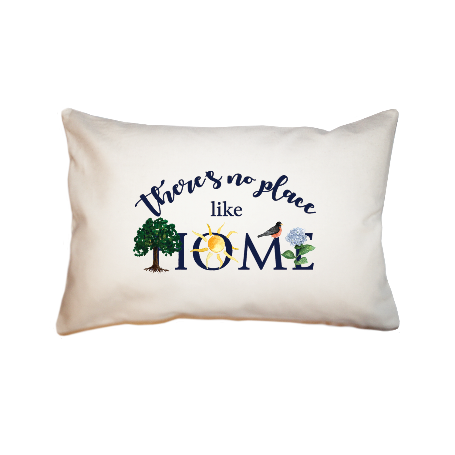 no place like home summer large rectangle pillow