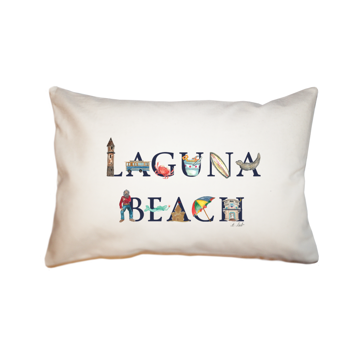 laguna beach large rectangle pillow