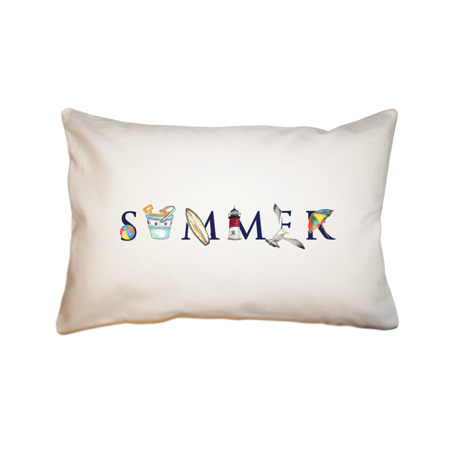 summer (new england version) large rectangle pillow