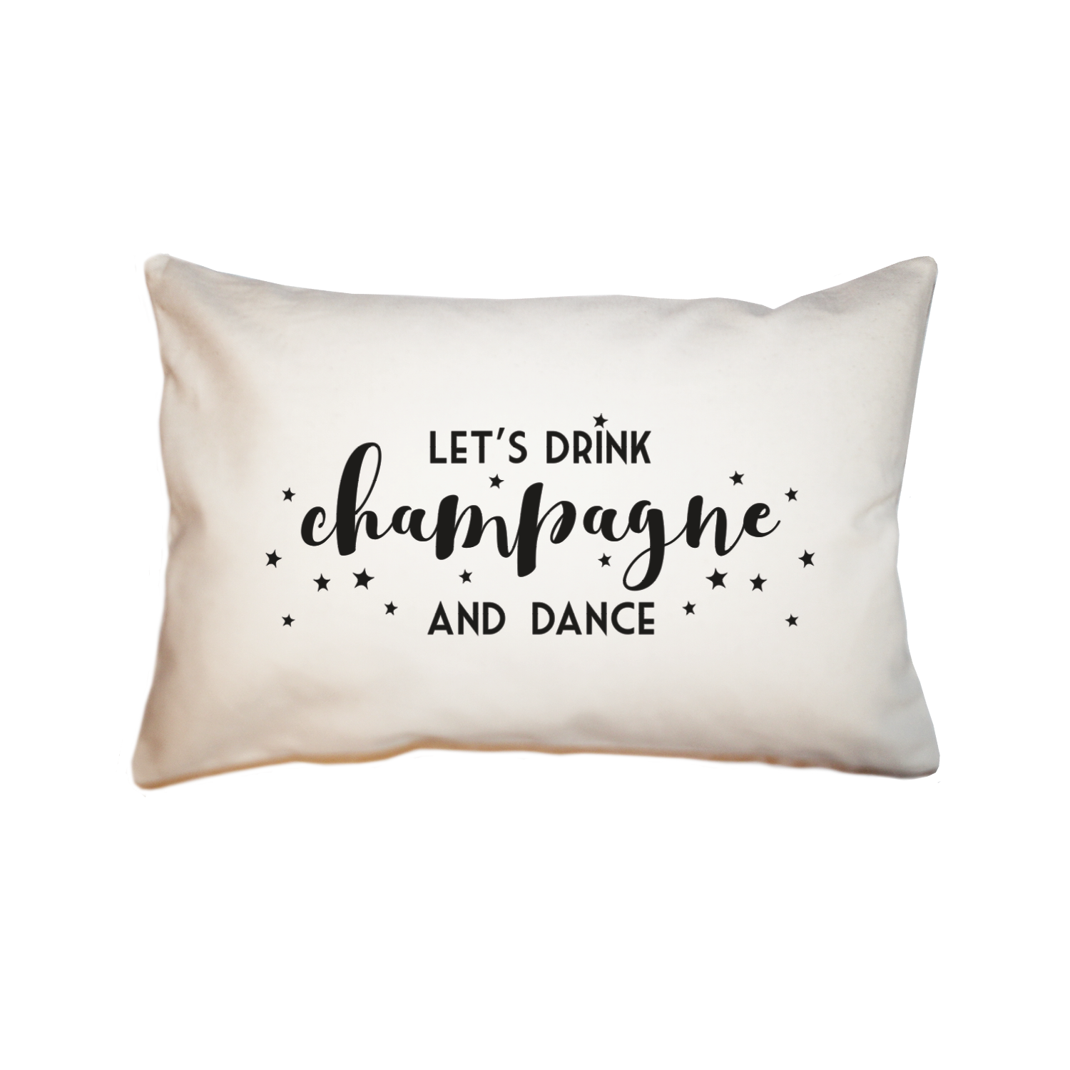 champagne and dance large rectangle pillow