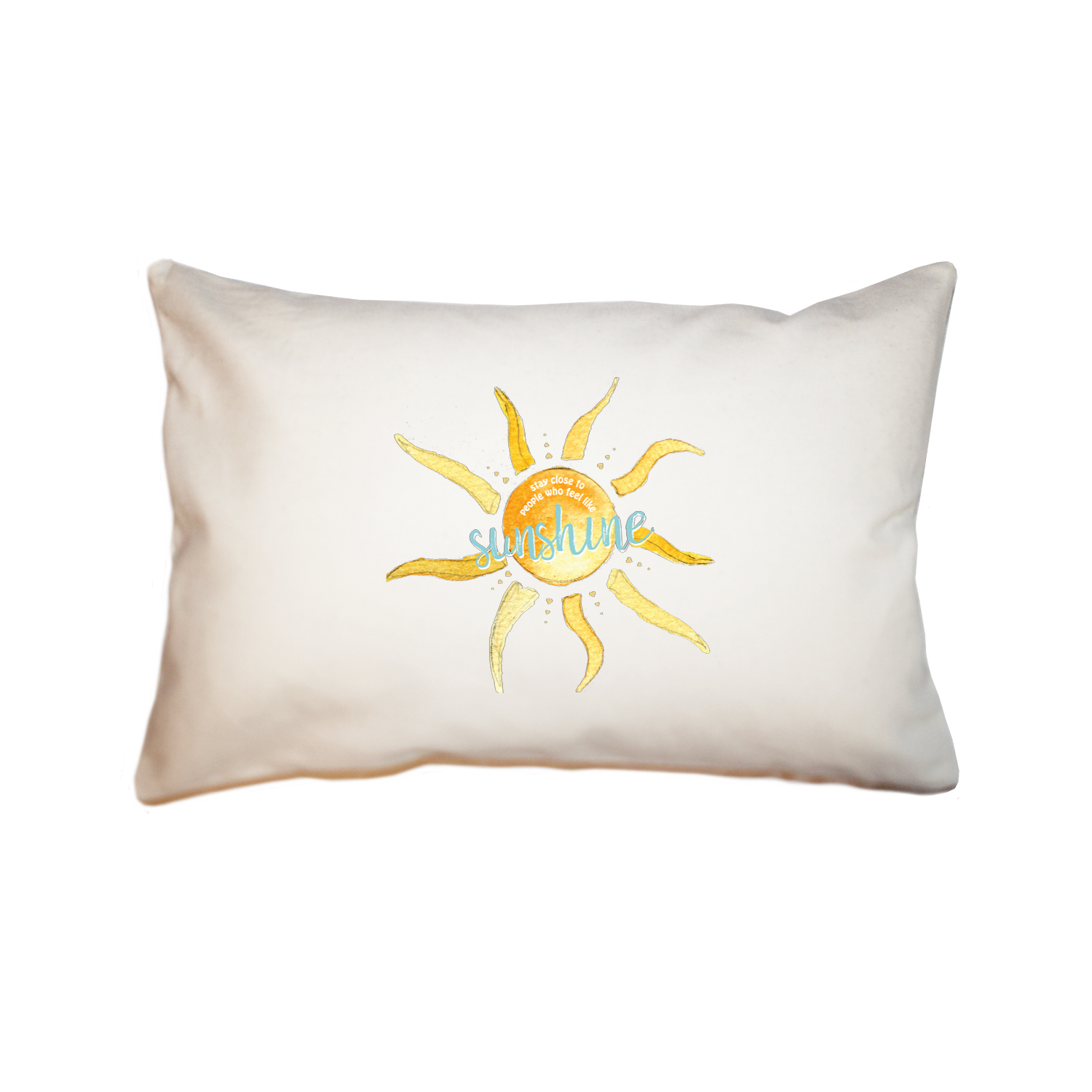 people who feel like sunshine large rectangle pillow