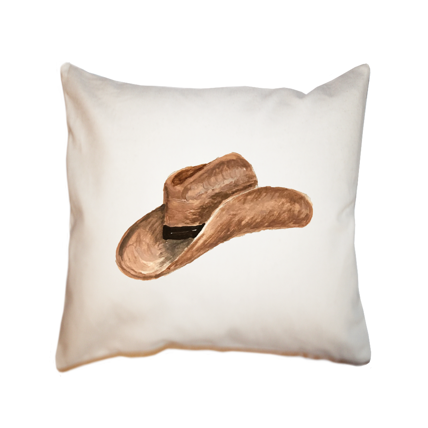 cowboy hat square pillow - Tina Labadini Designs