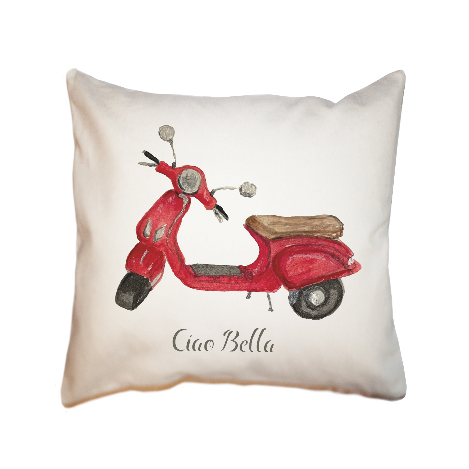 ciao bella square pillow