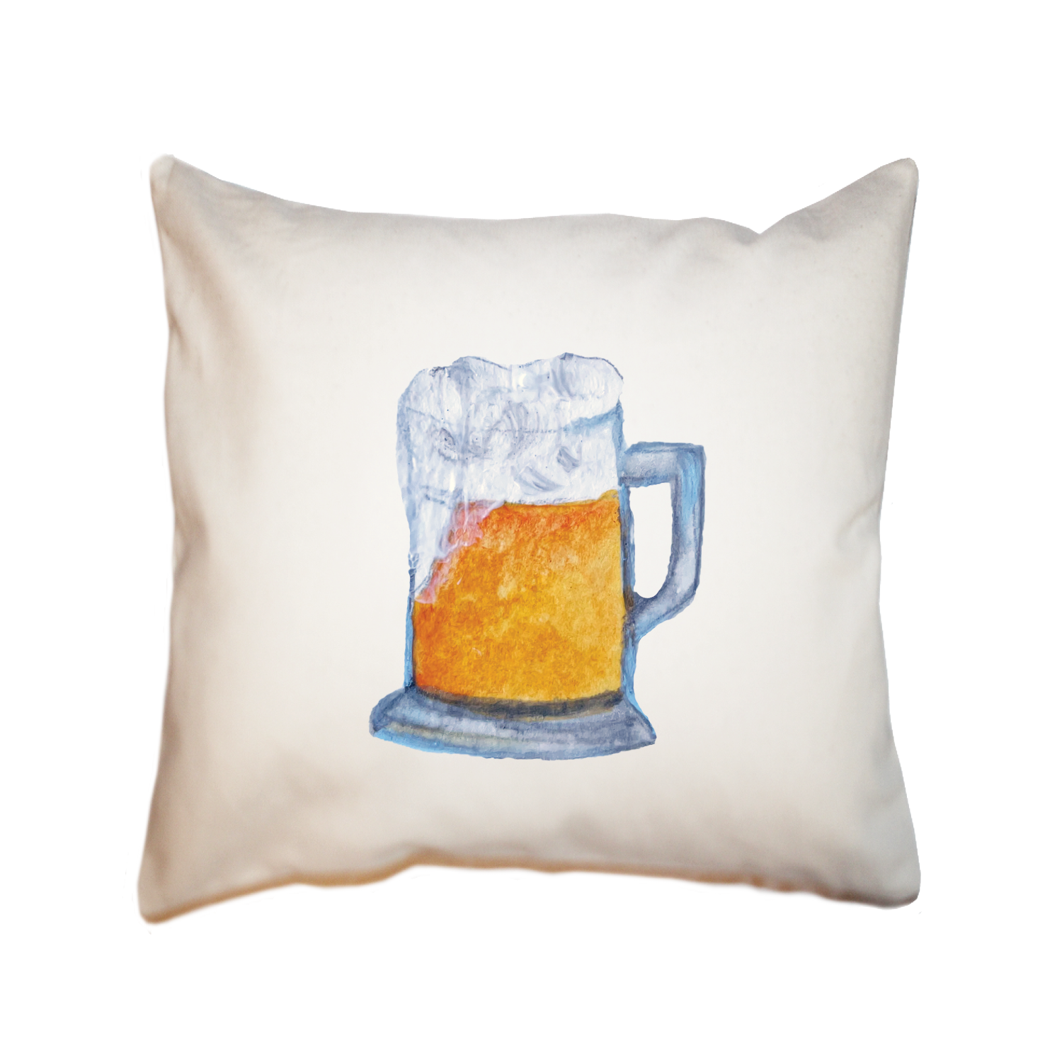 mug of beer square pillow