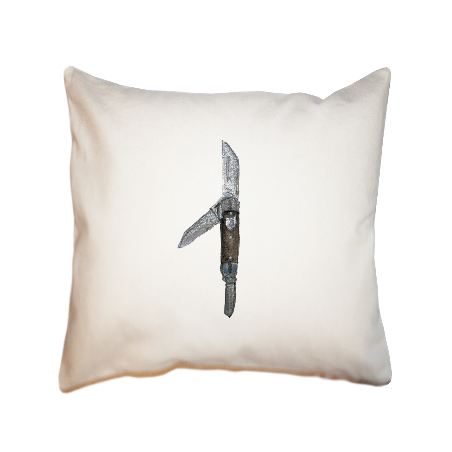 pocket knife square pillow