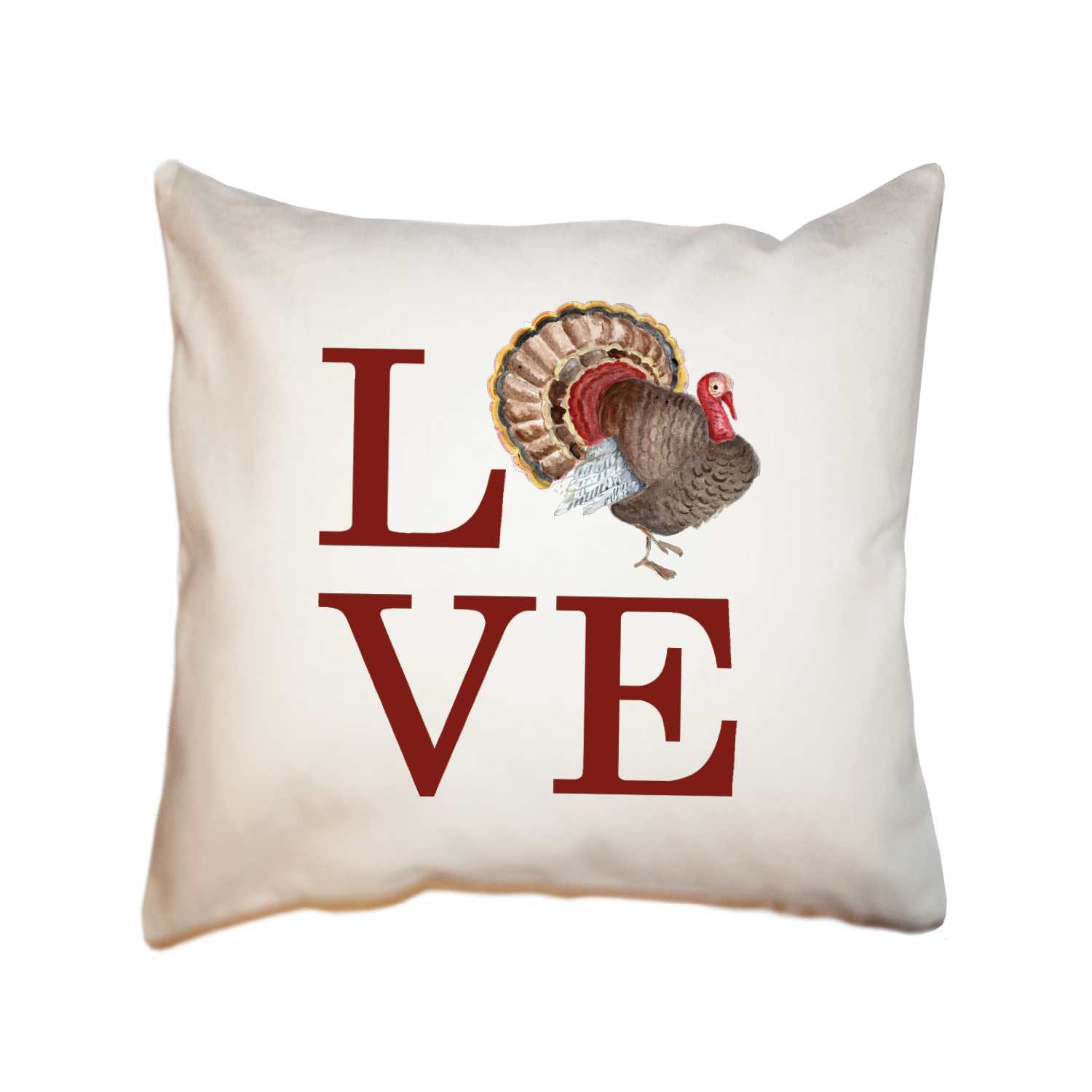 love turkey square pillow