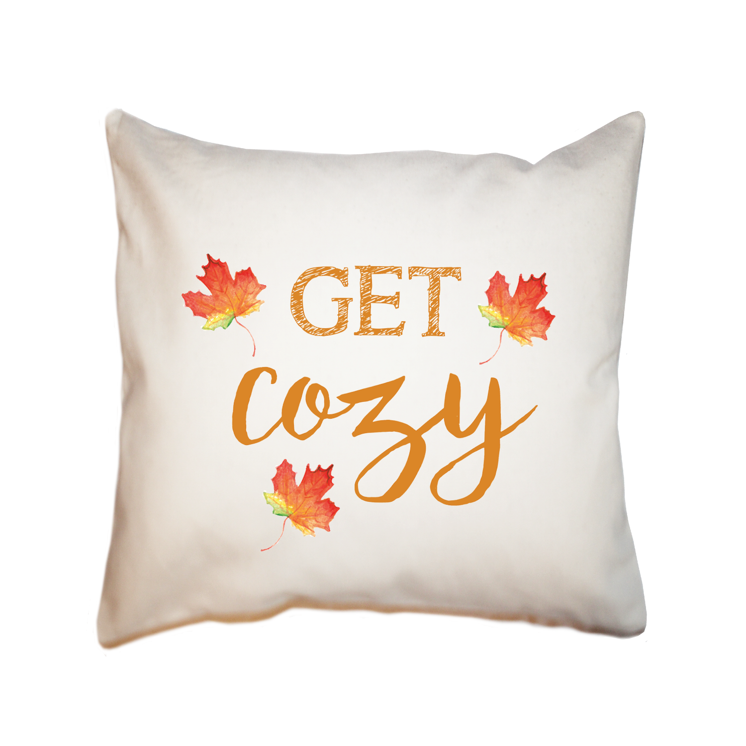 get cozy square pillow