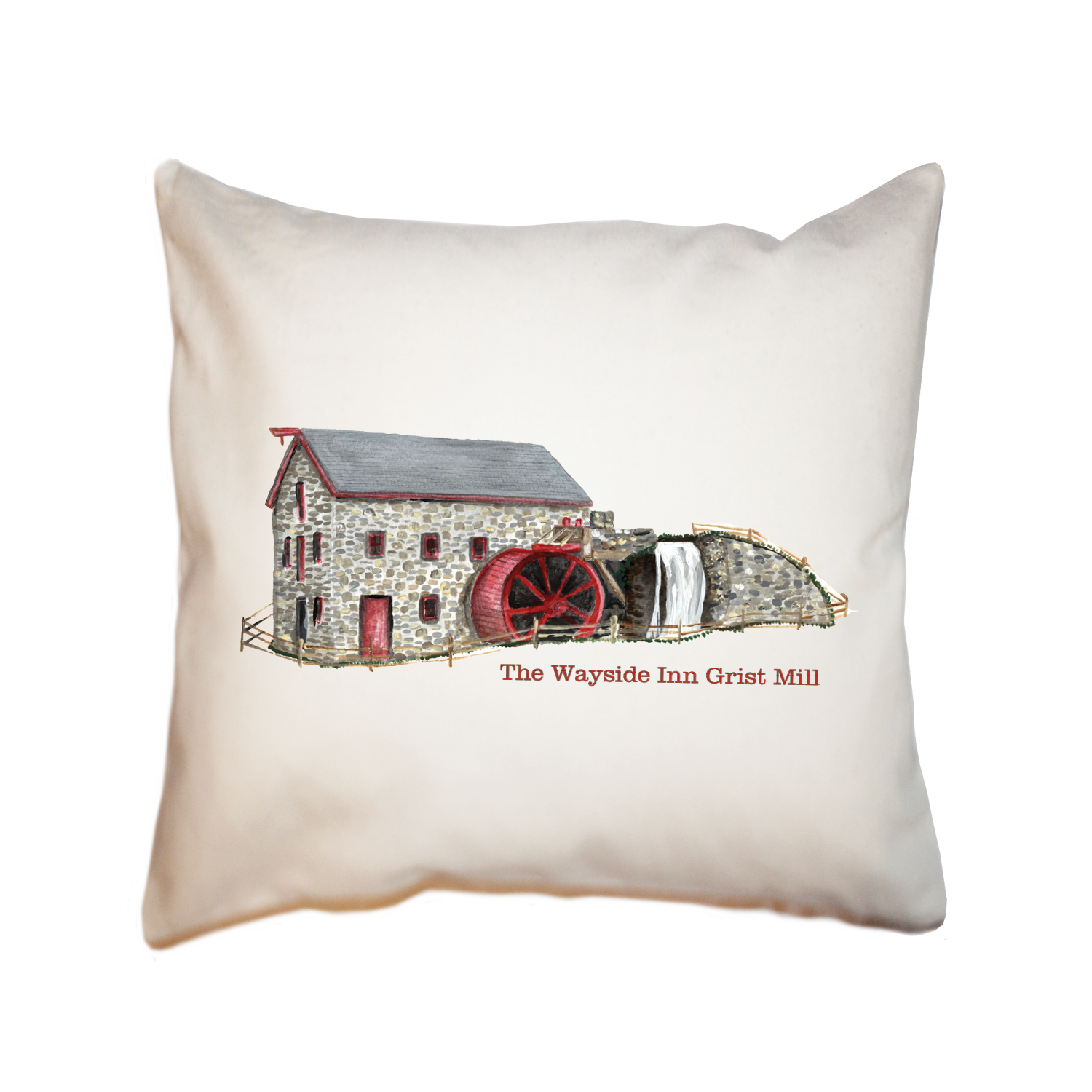 wayside inn grist mill square pillow