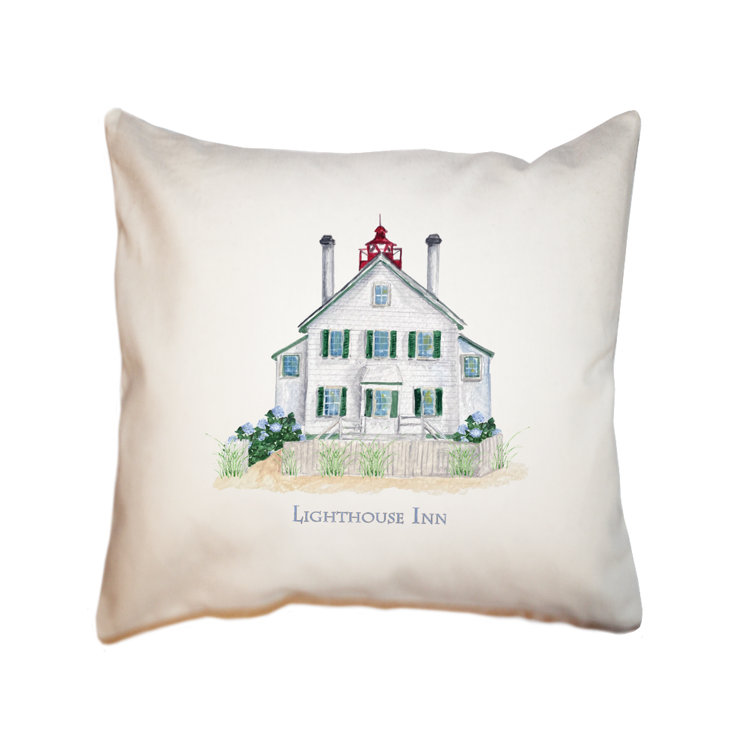 west dennis lighthouse summer square pillow