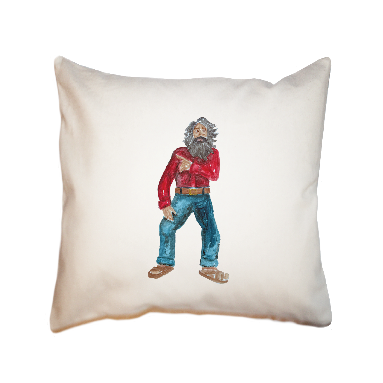 laguna beach greeter square pillow