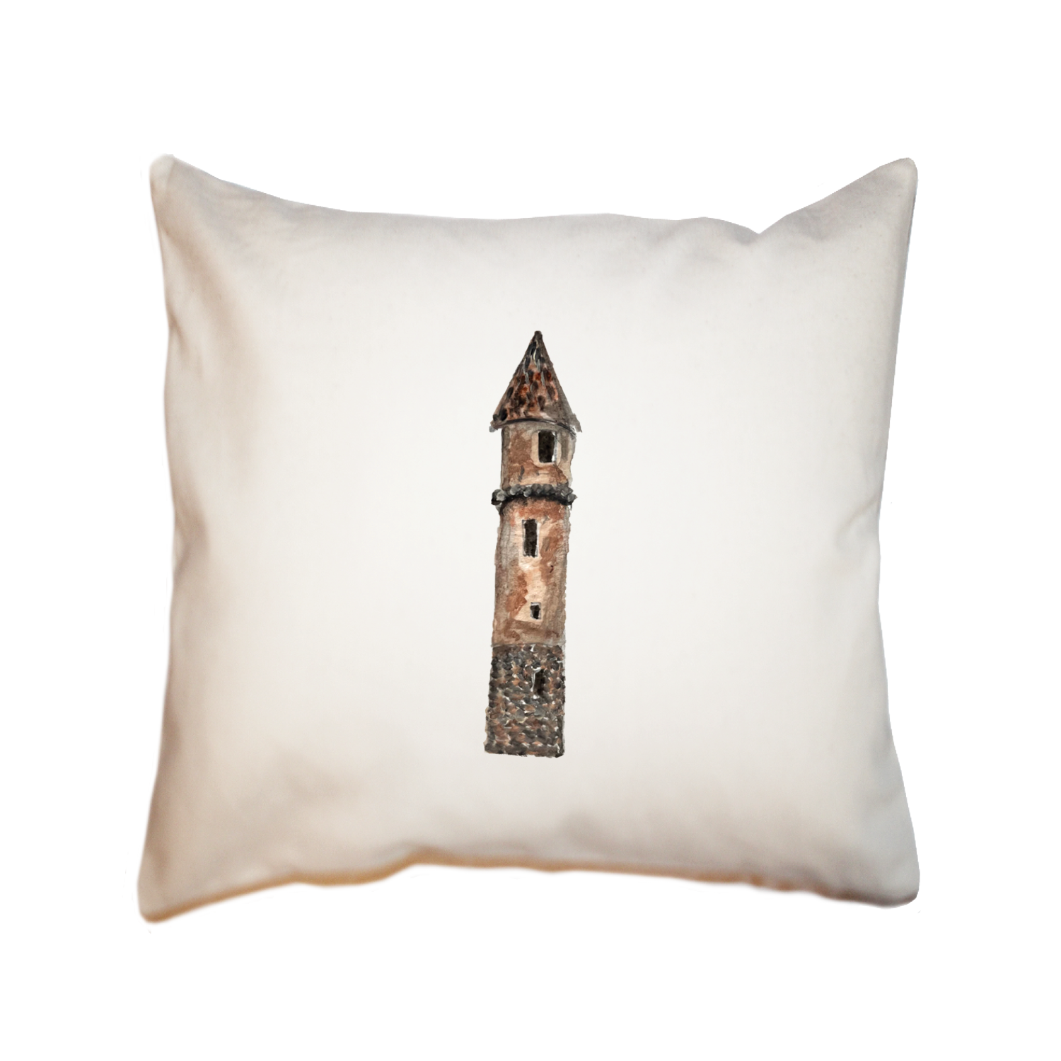 victoria pirate tower square pillow