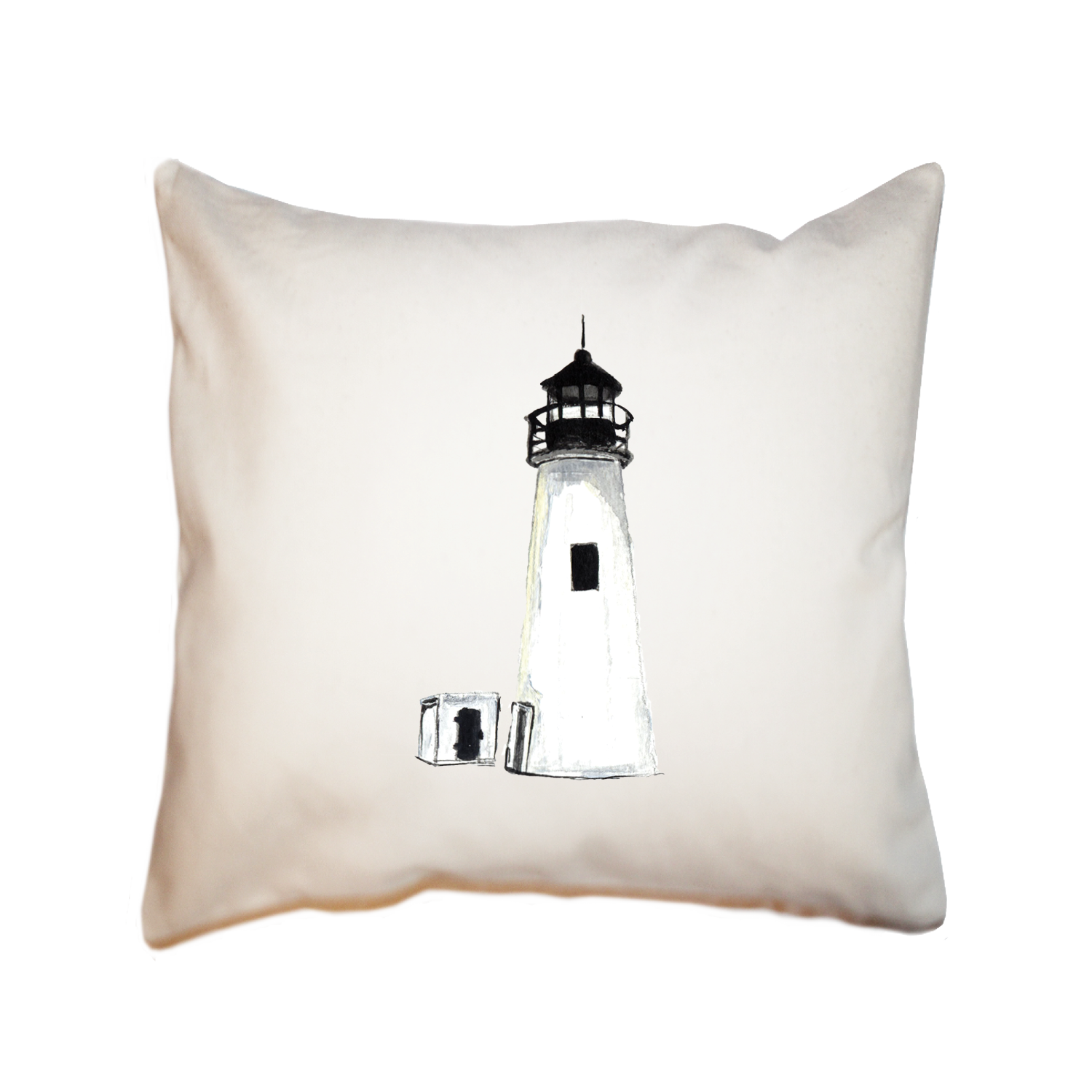 chesapeake bay lighthouse square pillow