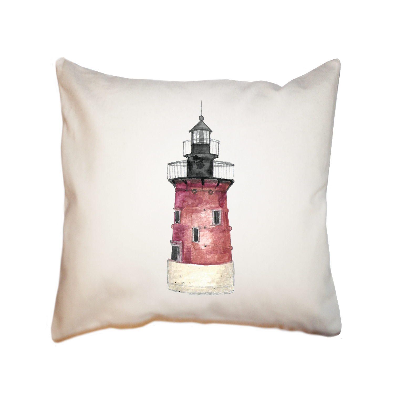 lewes lighthouse square pillow