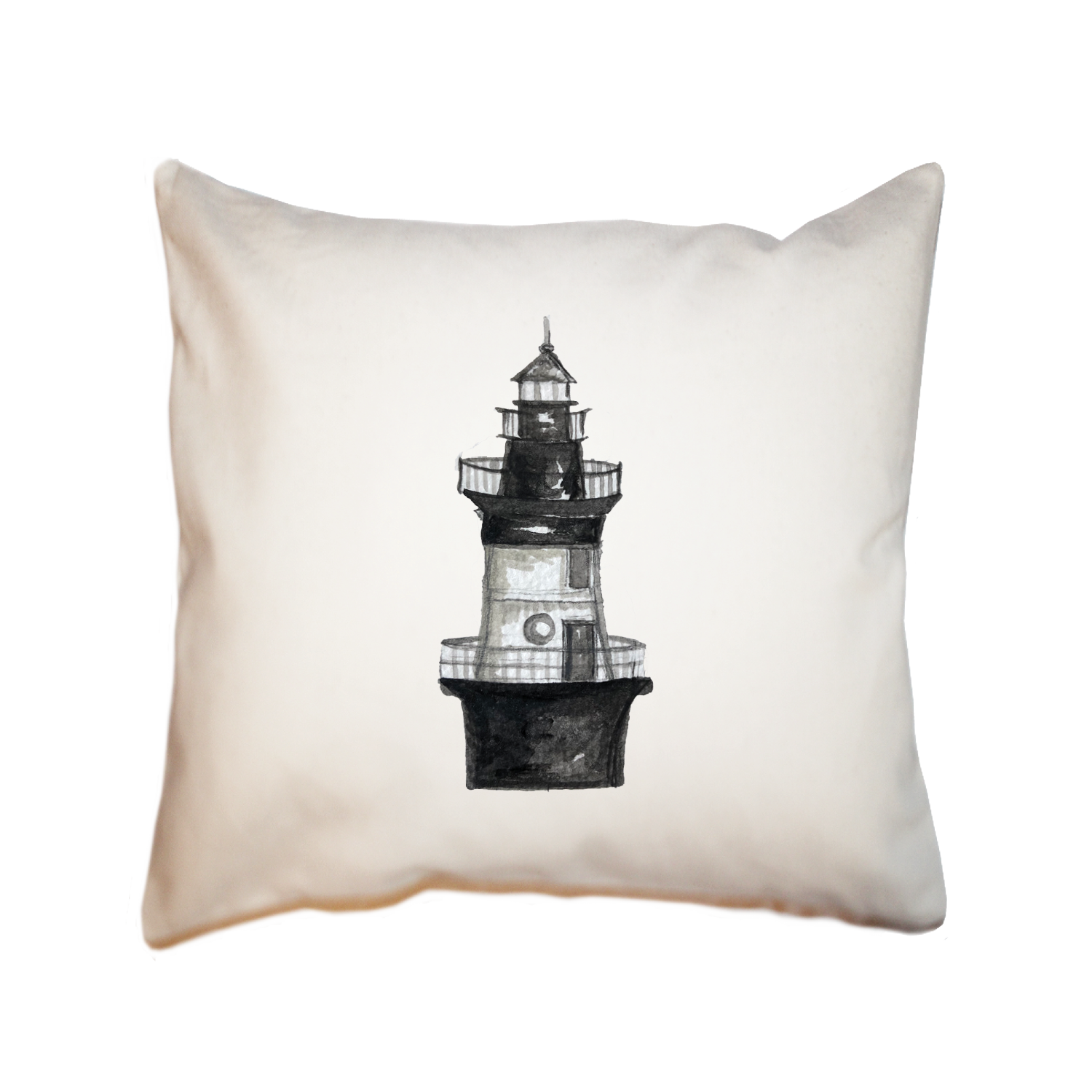 north fork lighthouse square pillow