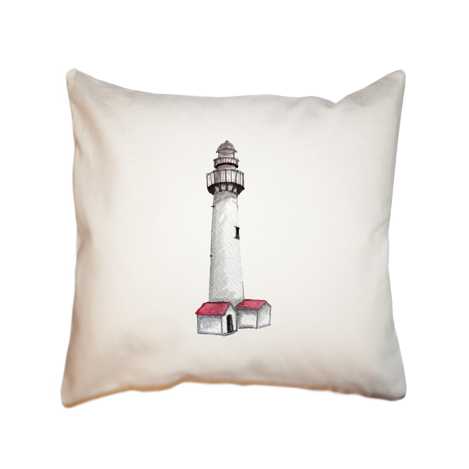 st. simon's lighthouse square pillow