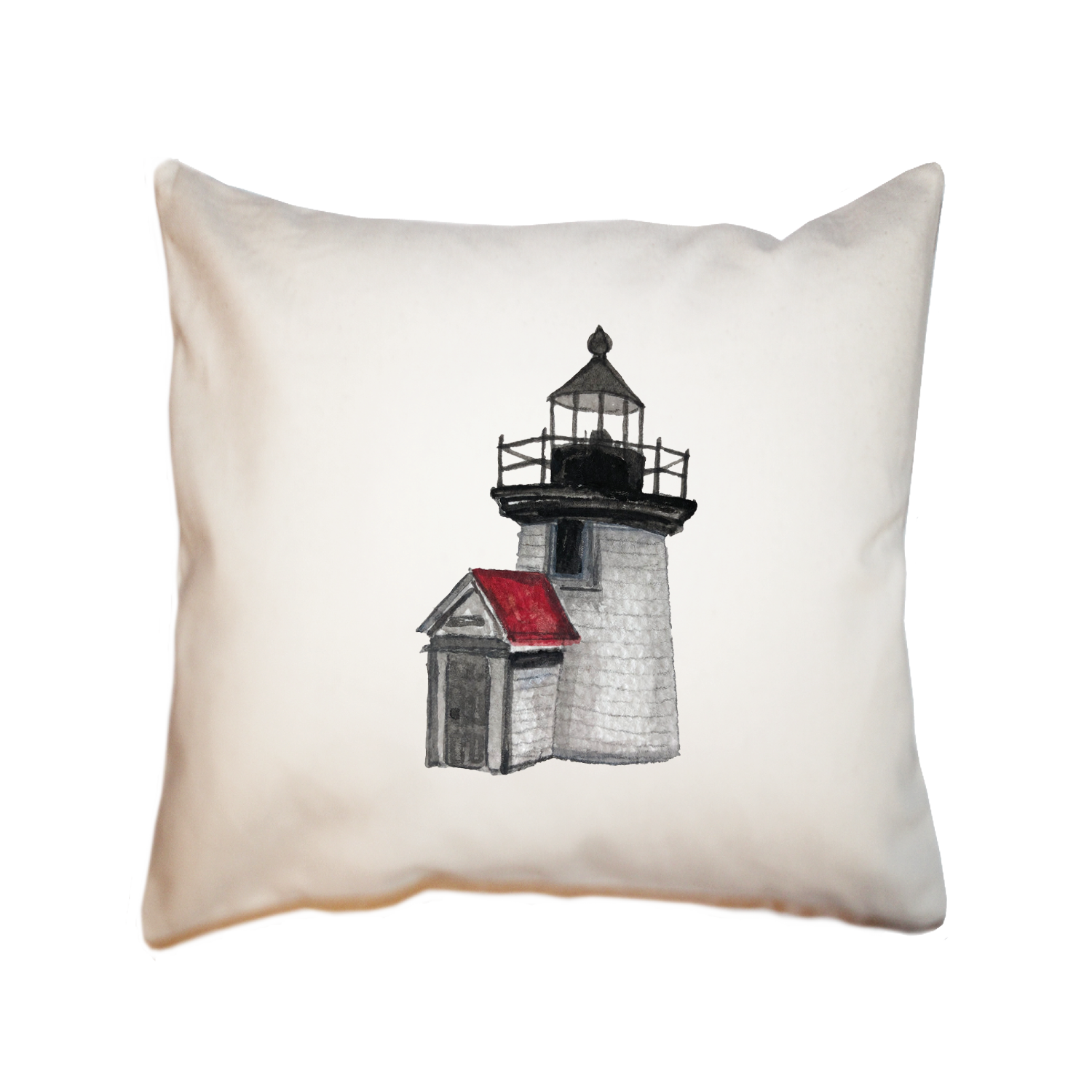 brant point lighthouse square pillow