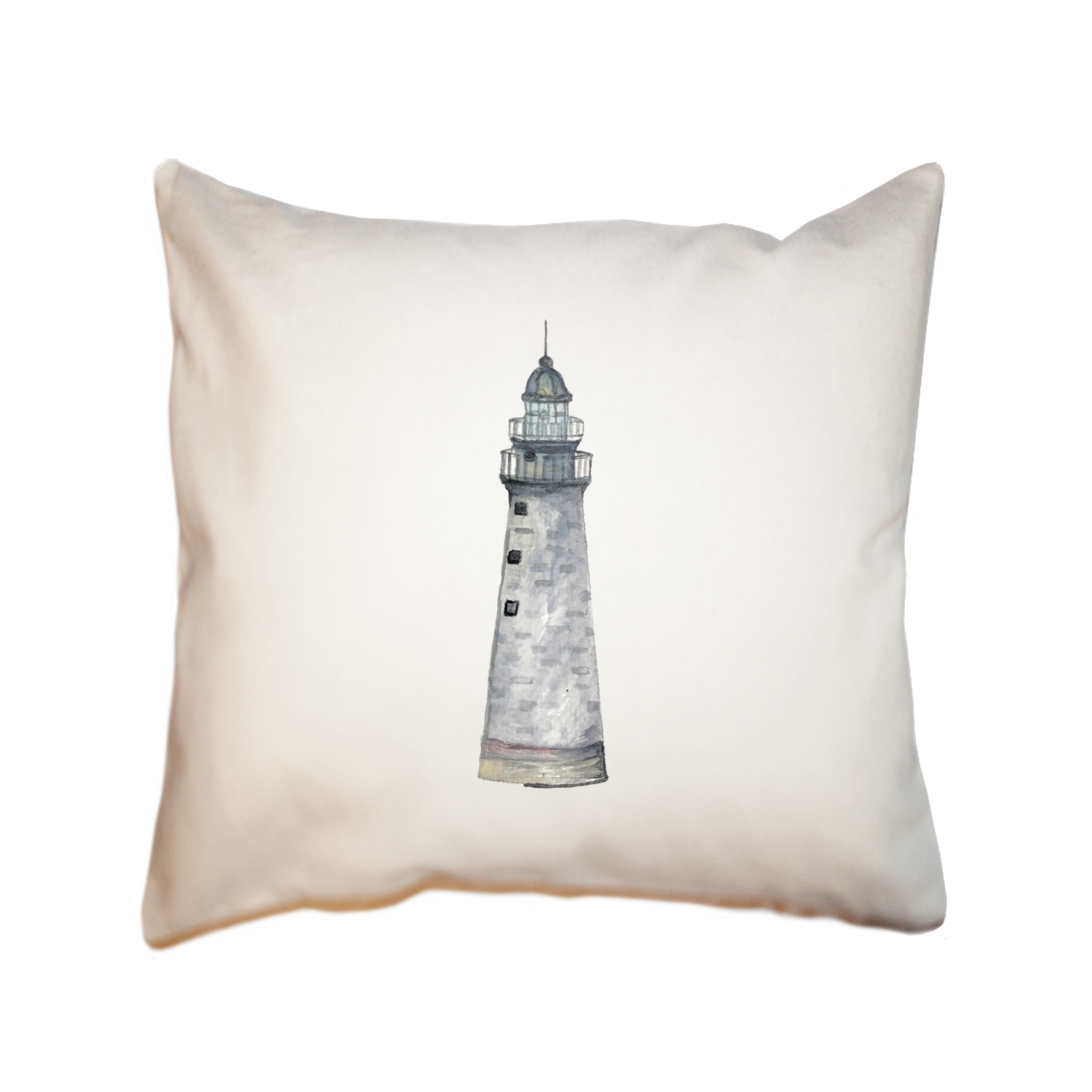 minots lighthouse cohasset square pillow