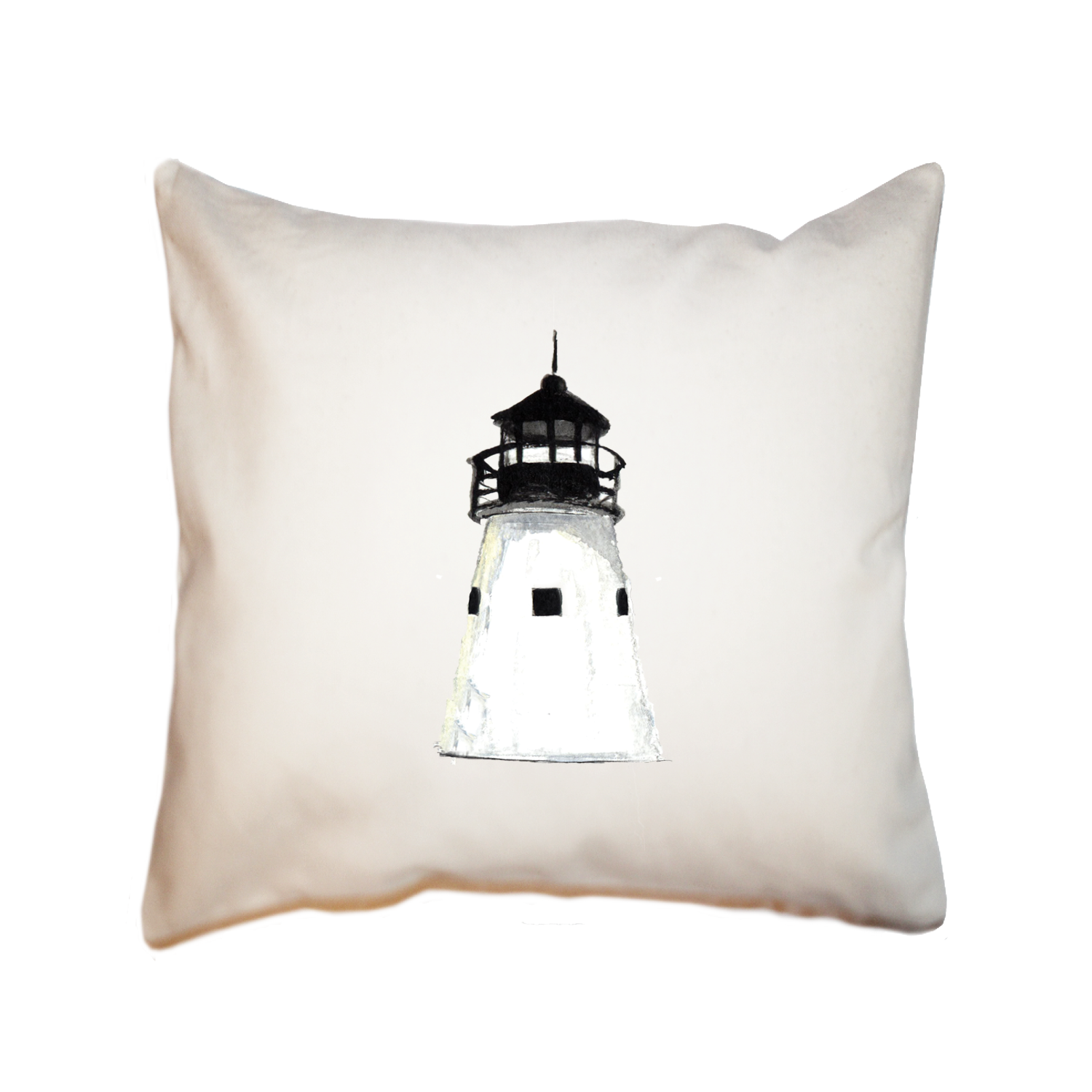 lobster point lighthouse ogunquit square pillow