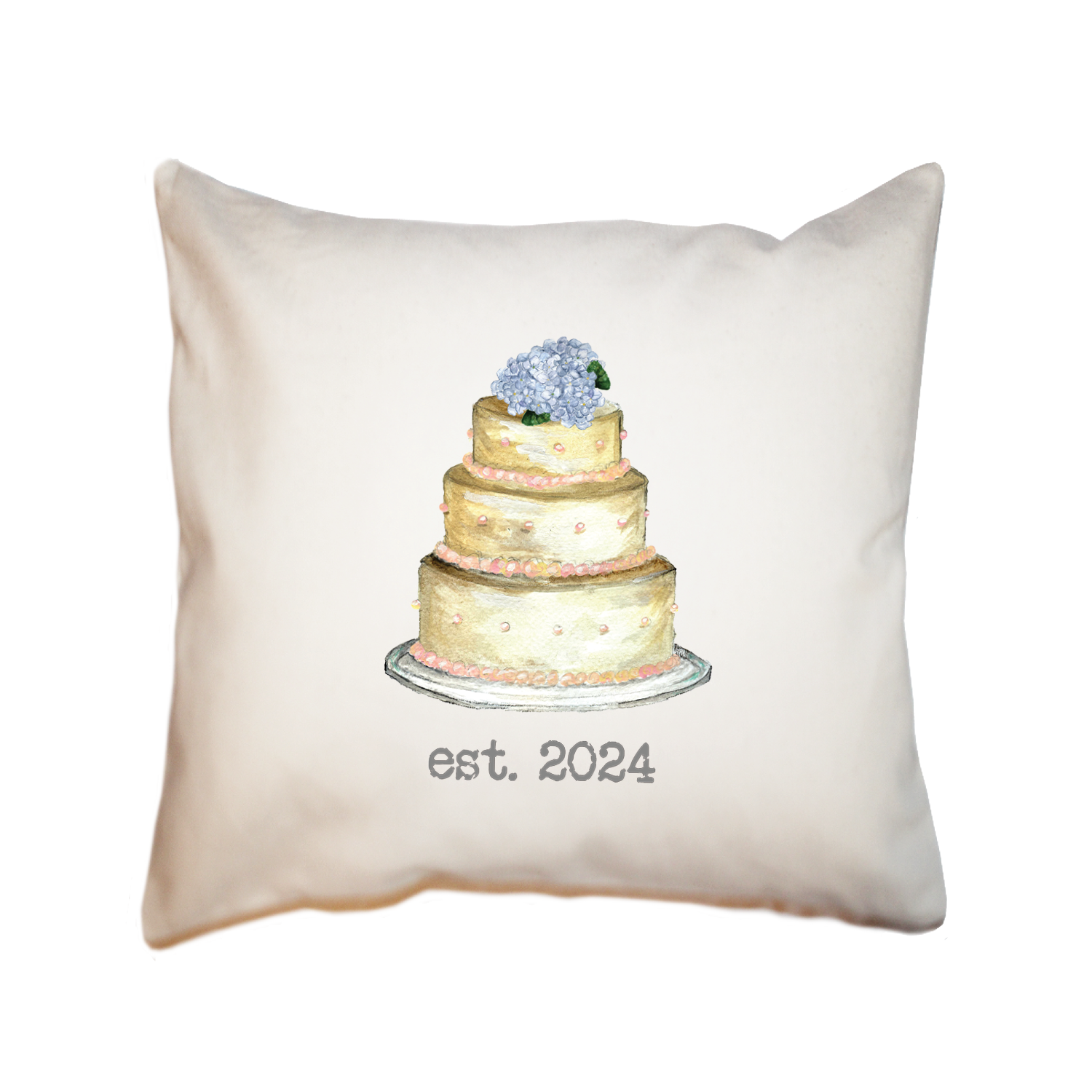wedding cake 2024 square pillow
