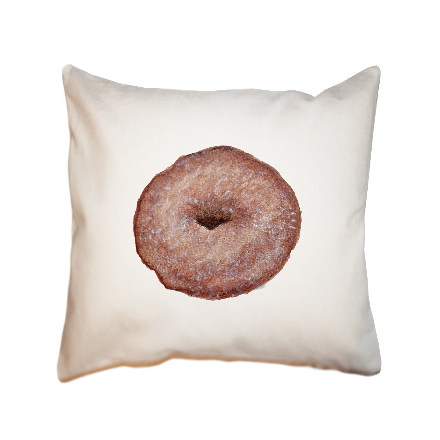 cider donut square pillow