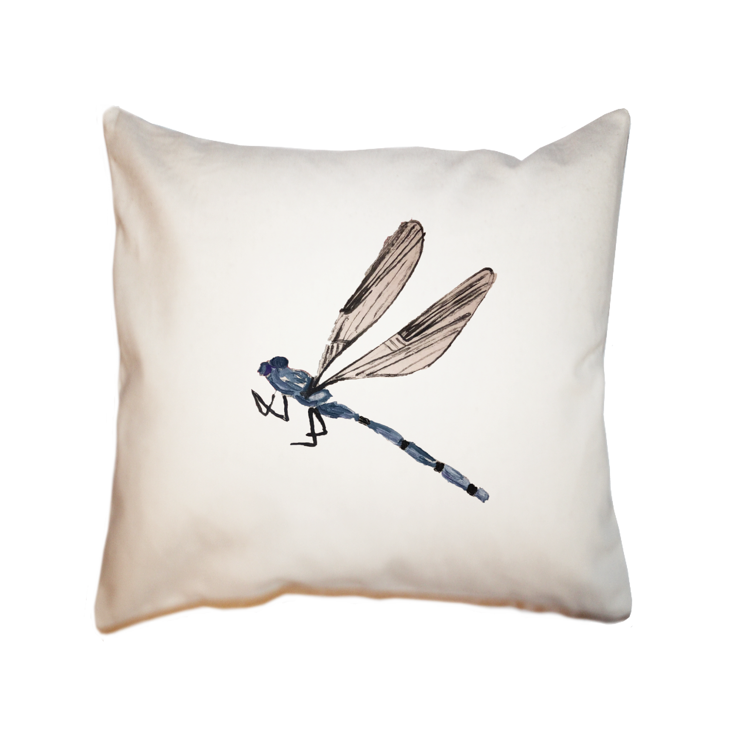 dragonfly square pillow