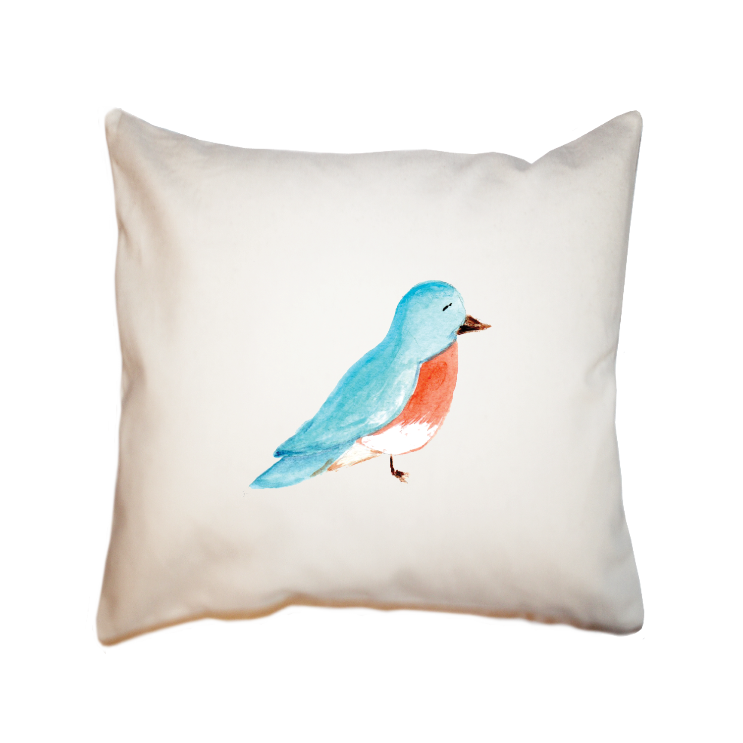 bluebird square pillow