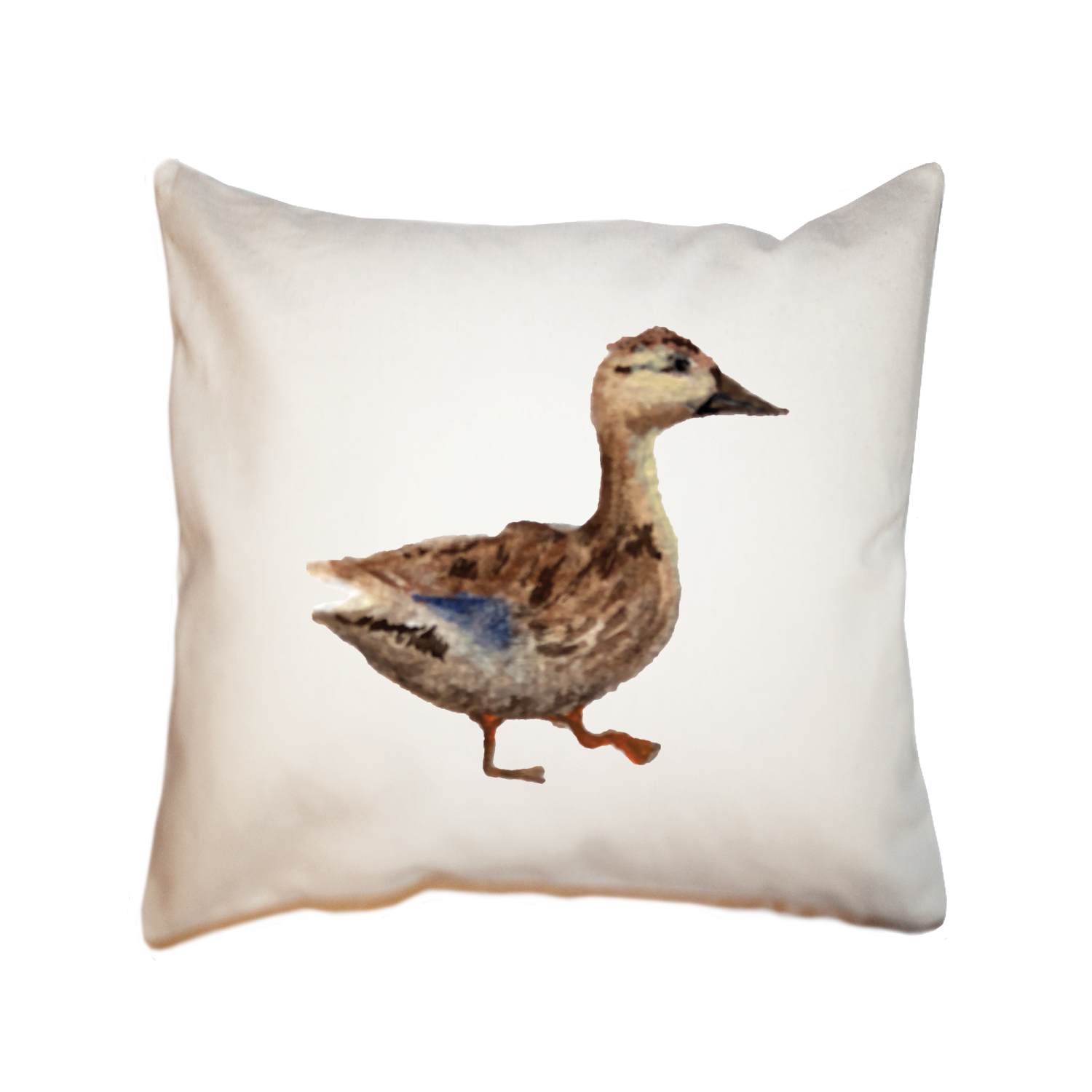 mallard duck square pillow