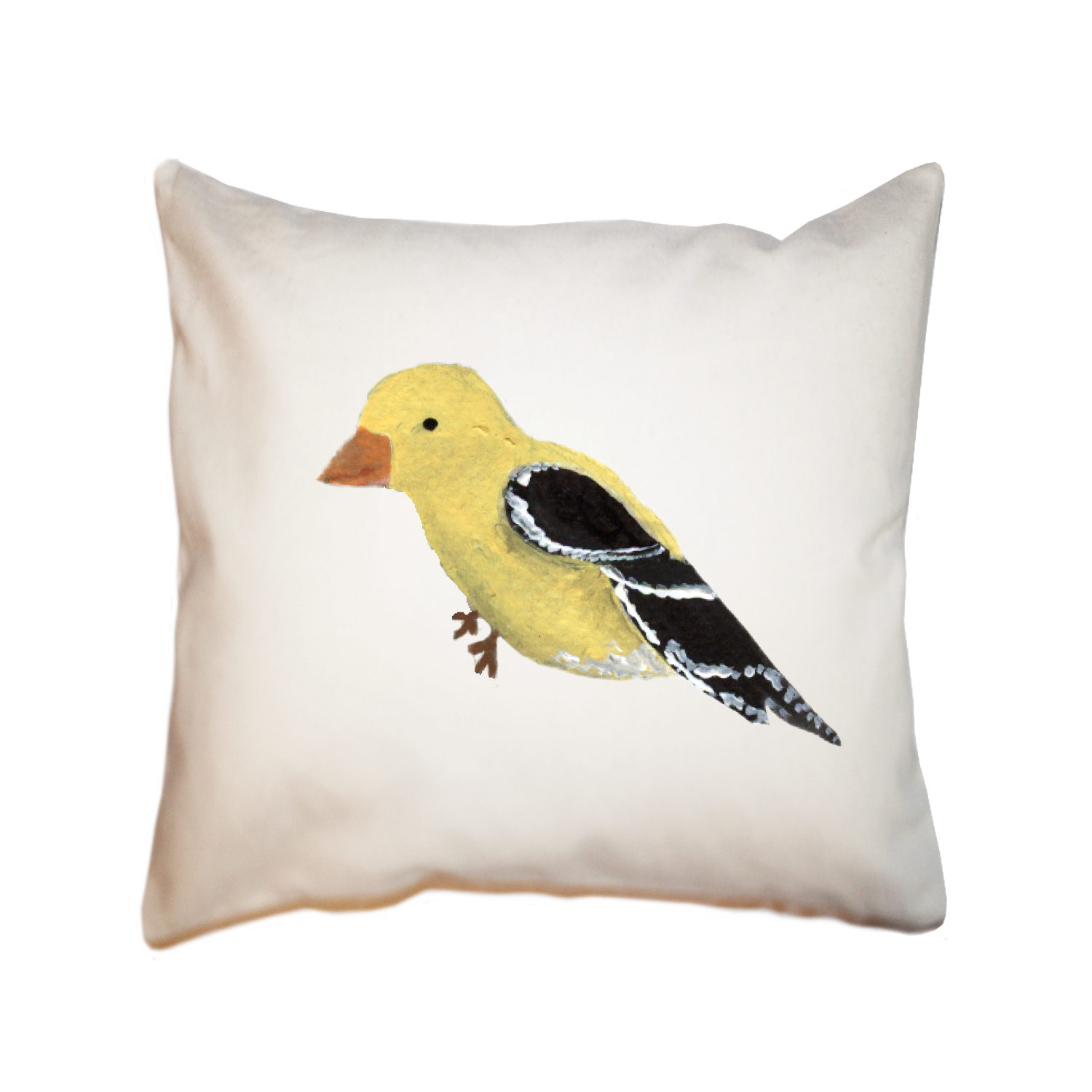 goldfinch square pillow