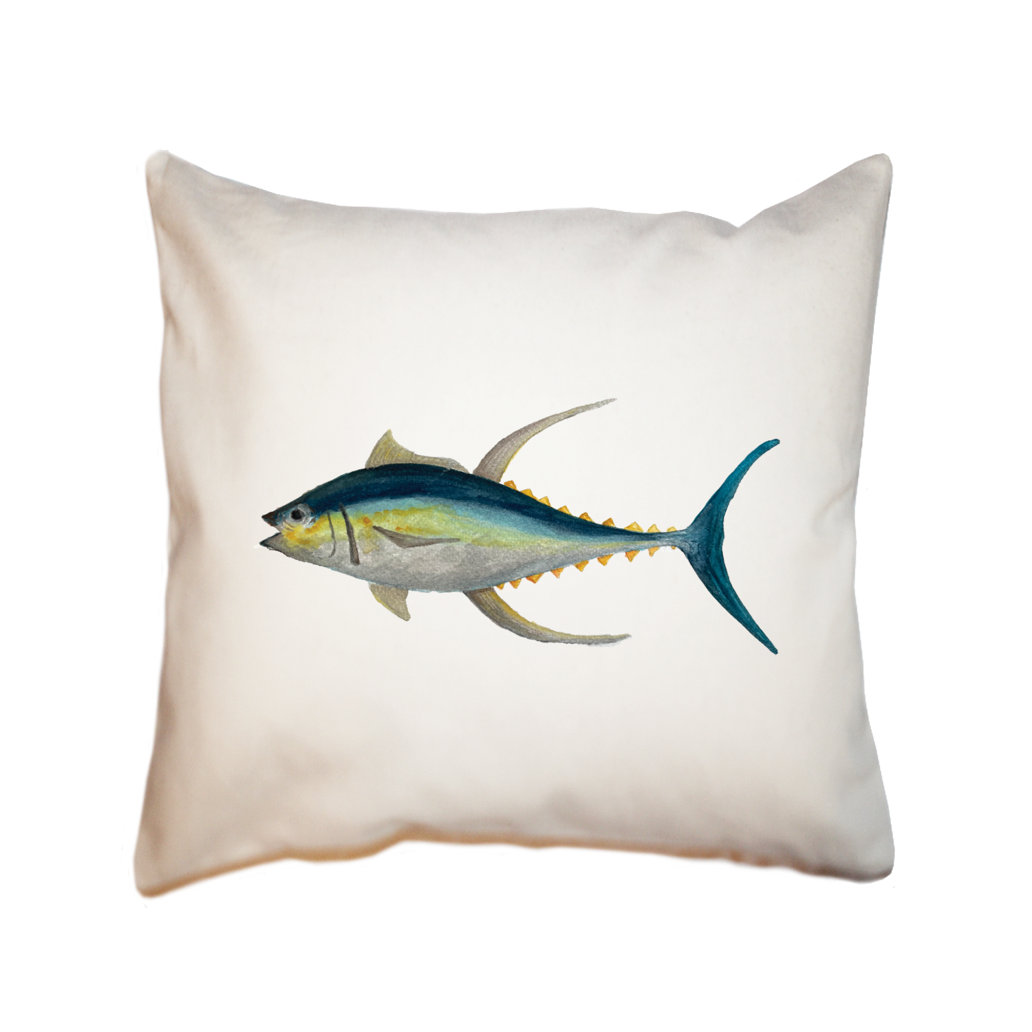 yellowfin tuna square pillow