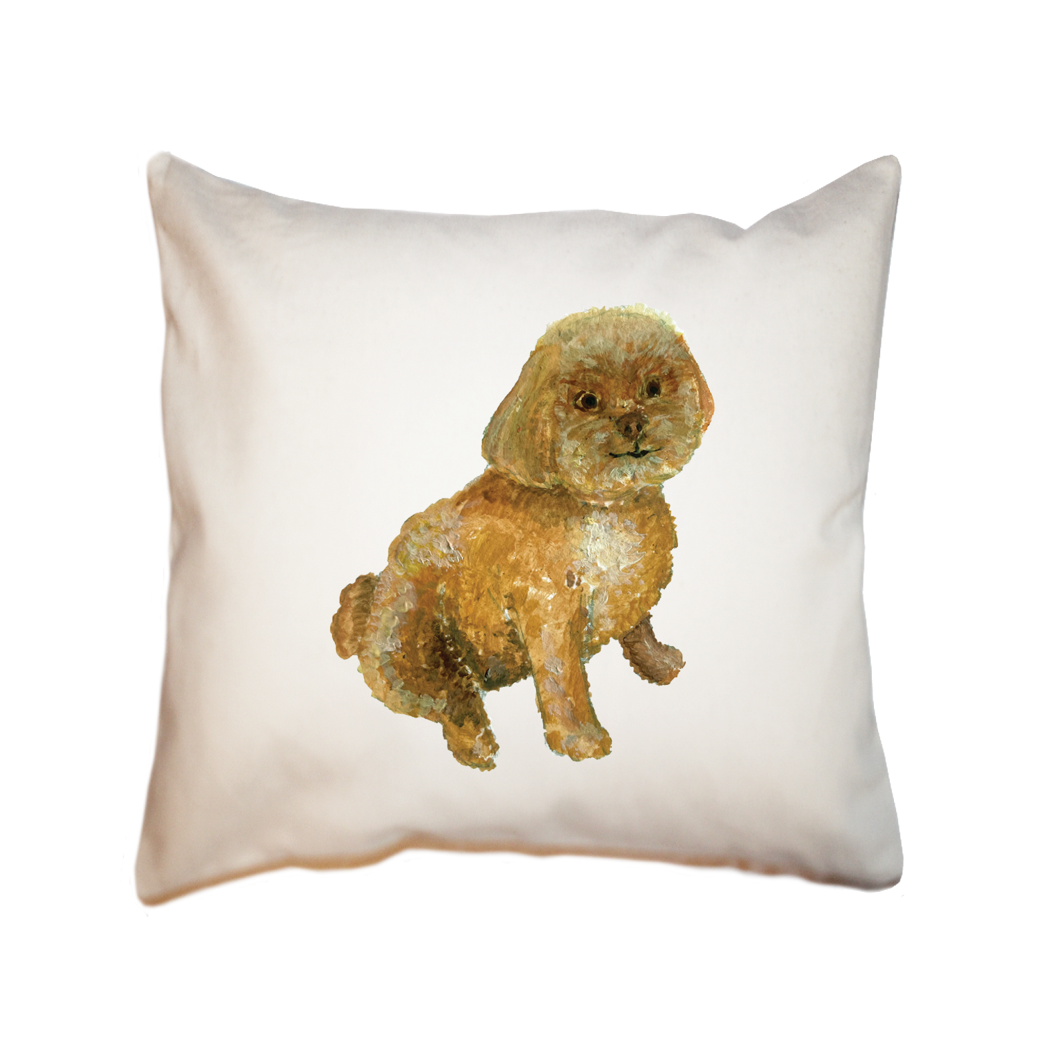 shih poo square pillow