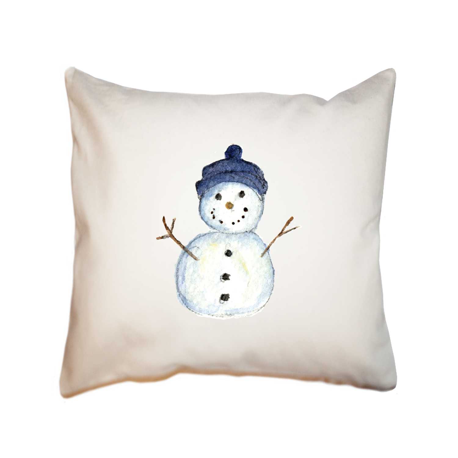 snowman baby square pillow