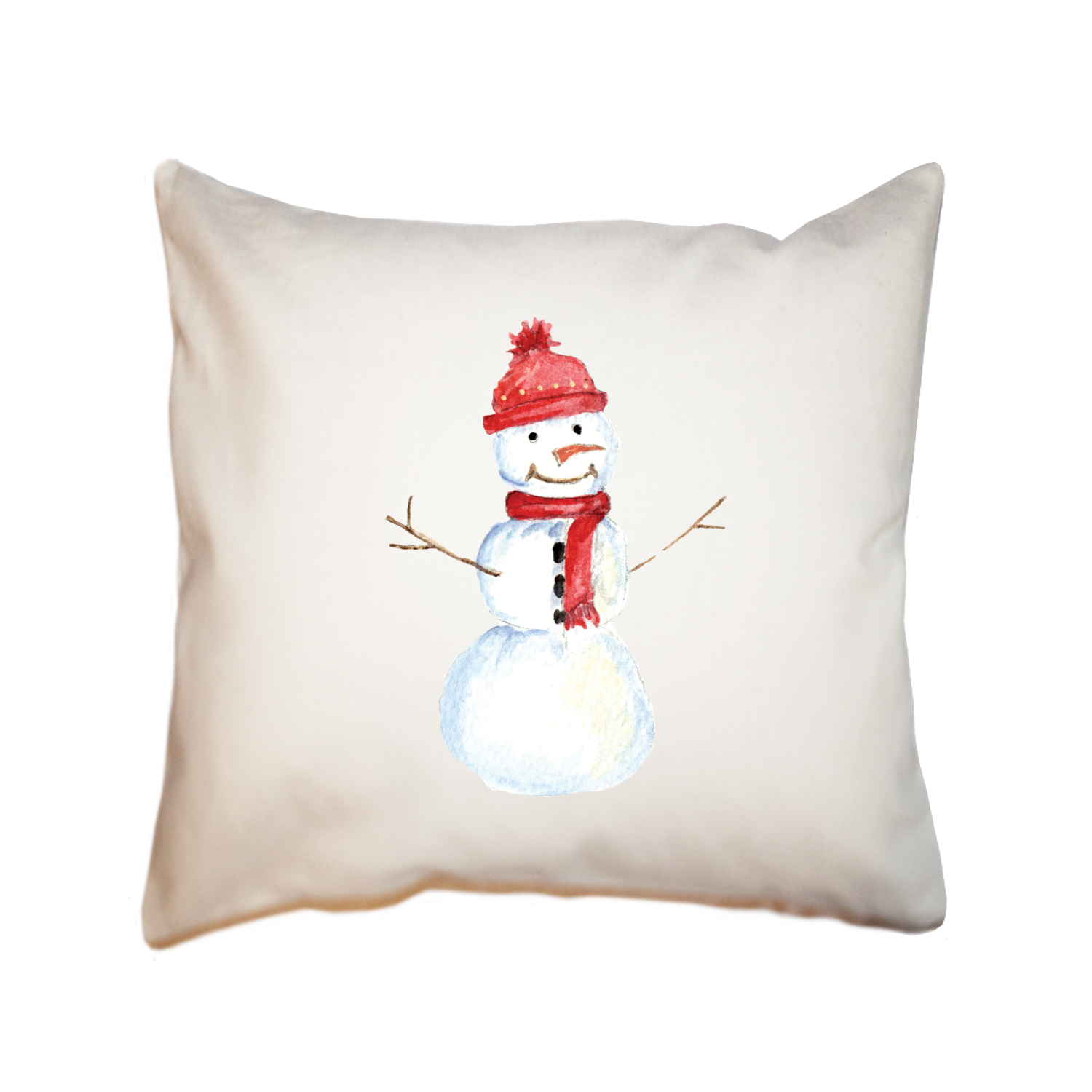 snowman square pillow