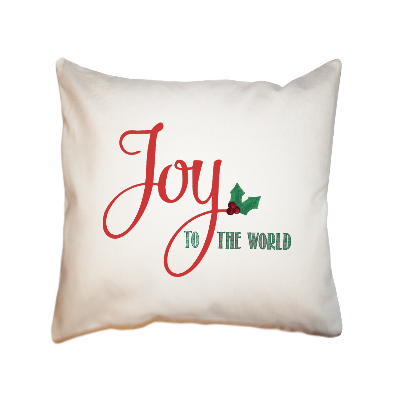 joy to the world square pillow