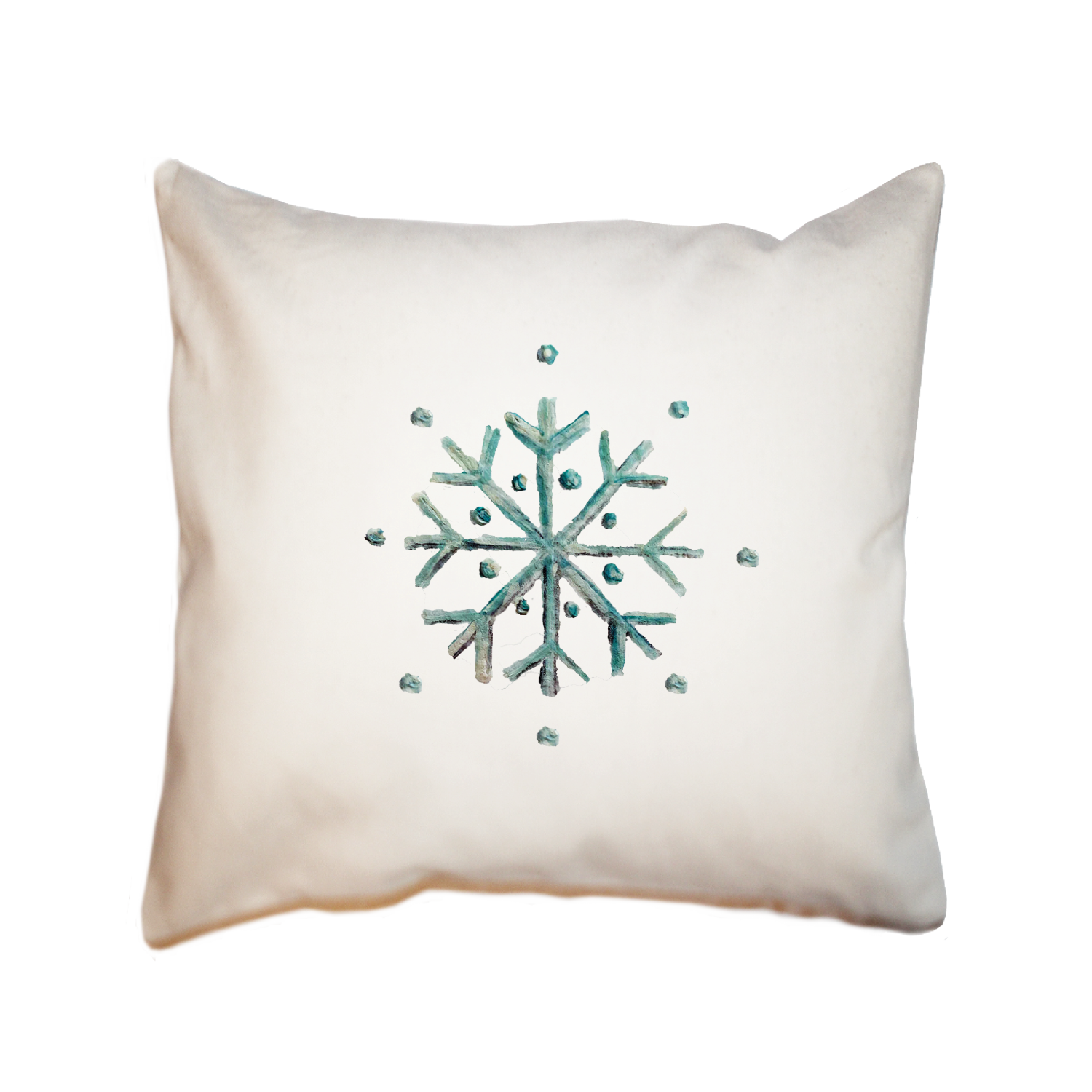 snowflake square pillow