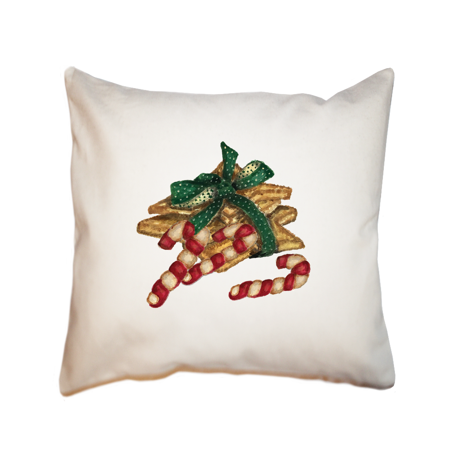christmas cookies square pillow