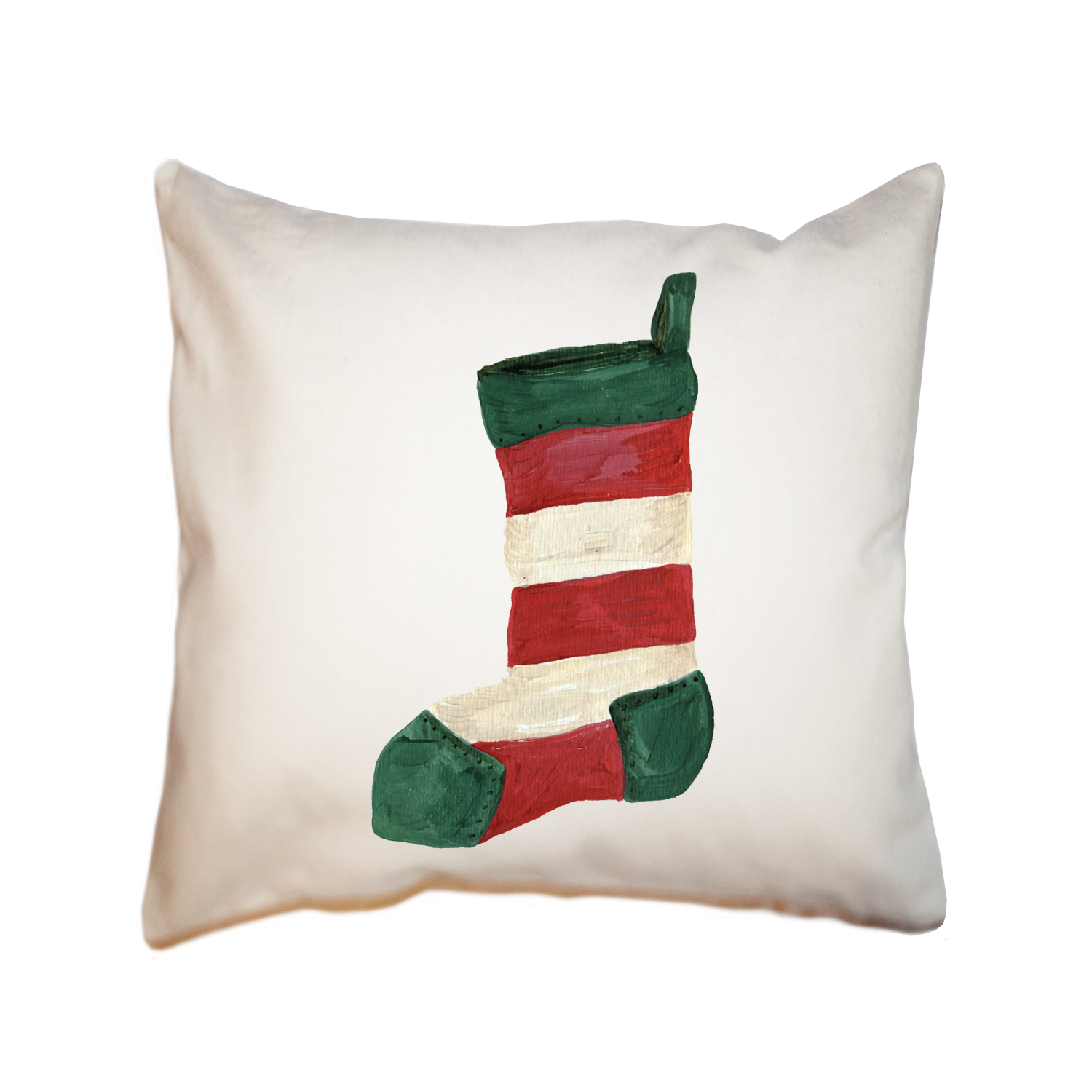 christmas stocking square pillow