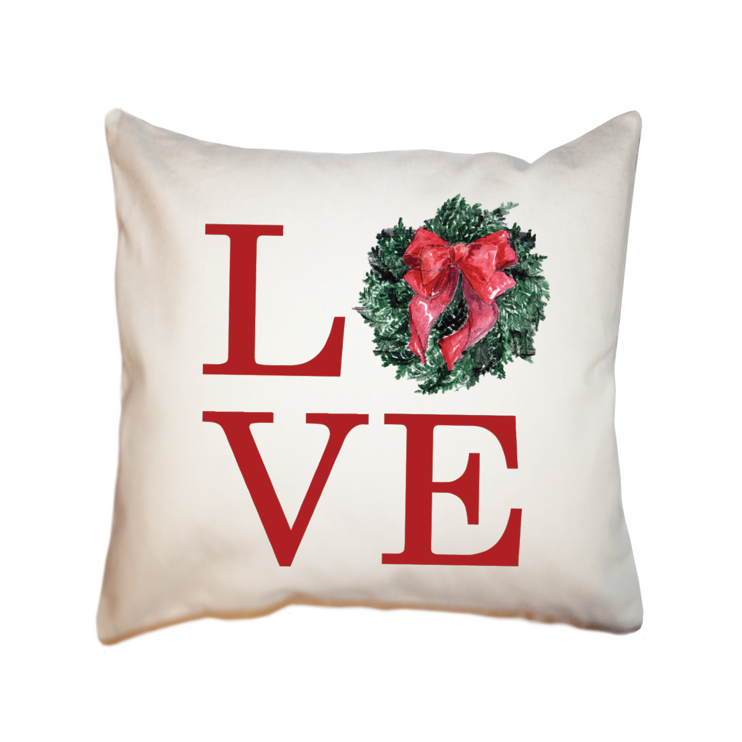 love christmas square pillow