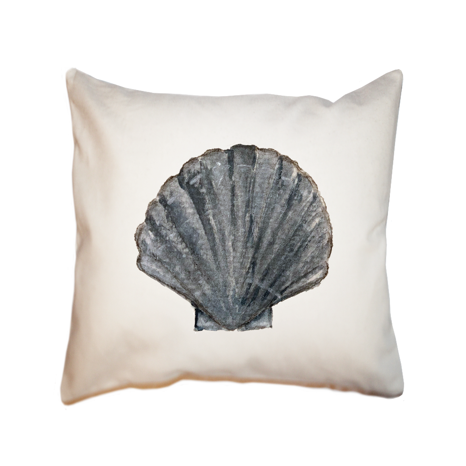 scallop shell square pillow