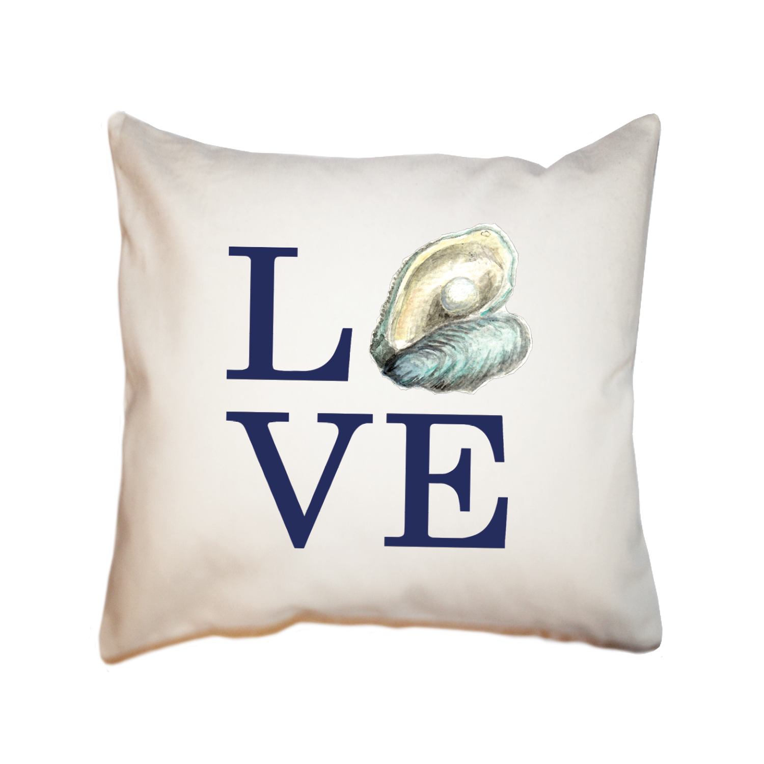 love oyster square pillow