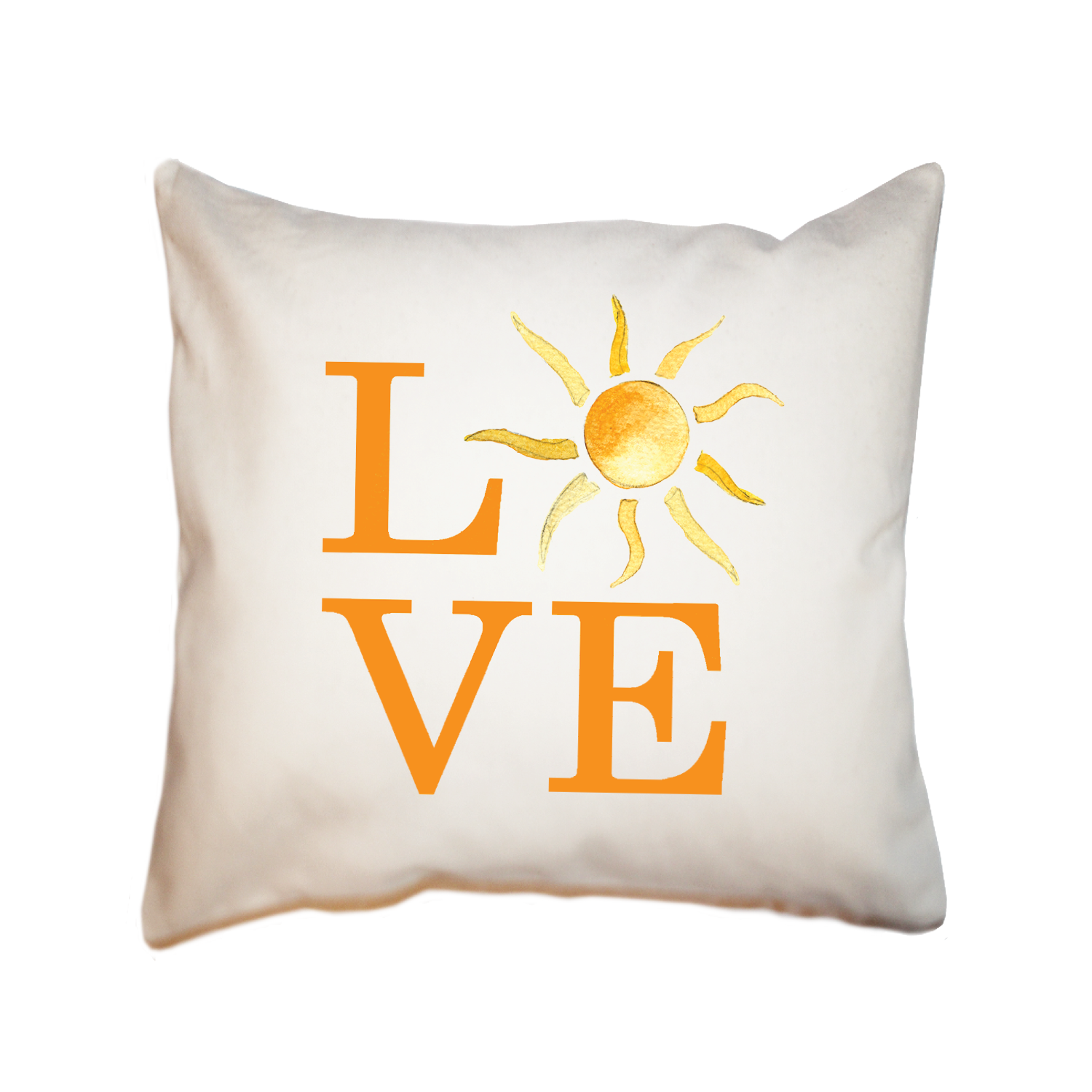 love sun square pillow